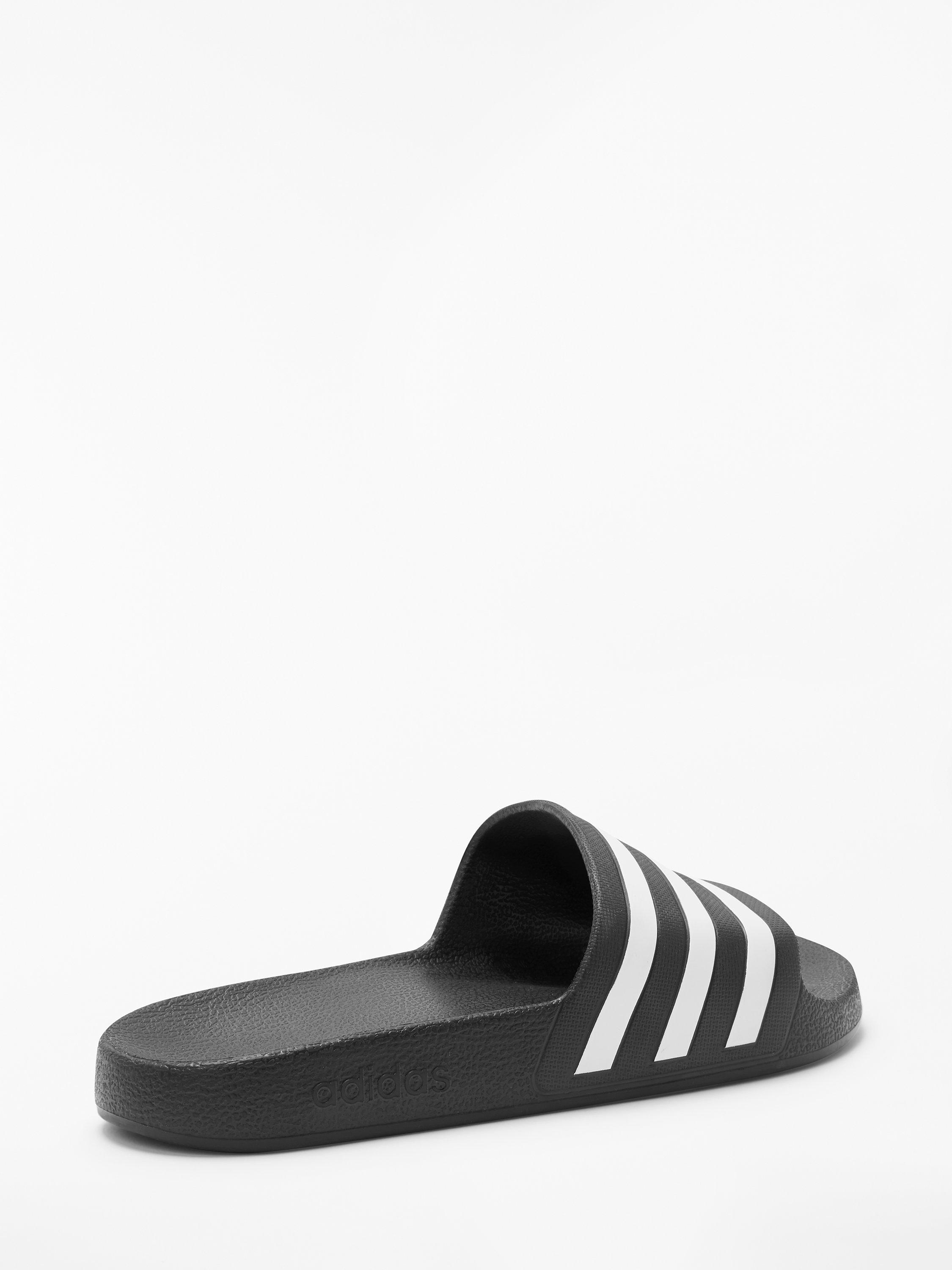 adidas Adilette Aqua Sliders, Core Black/FTWR White, 7