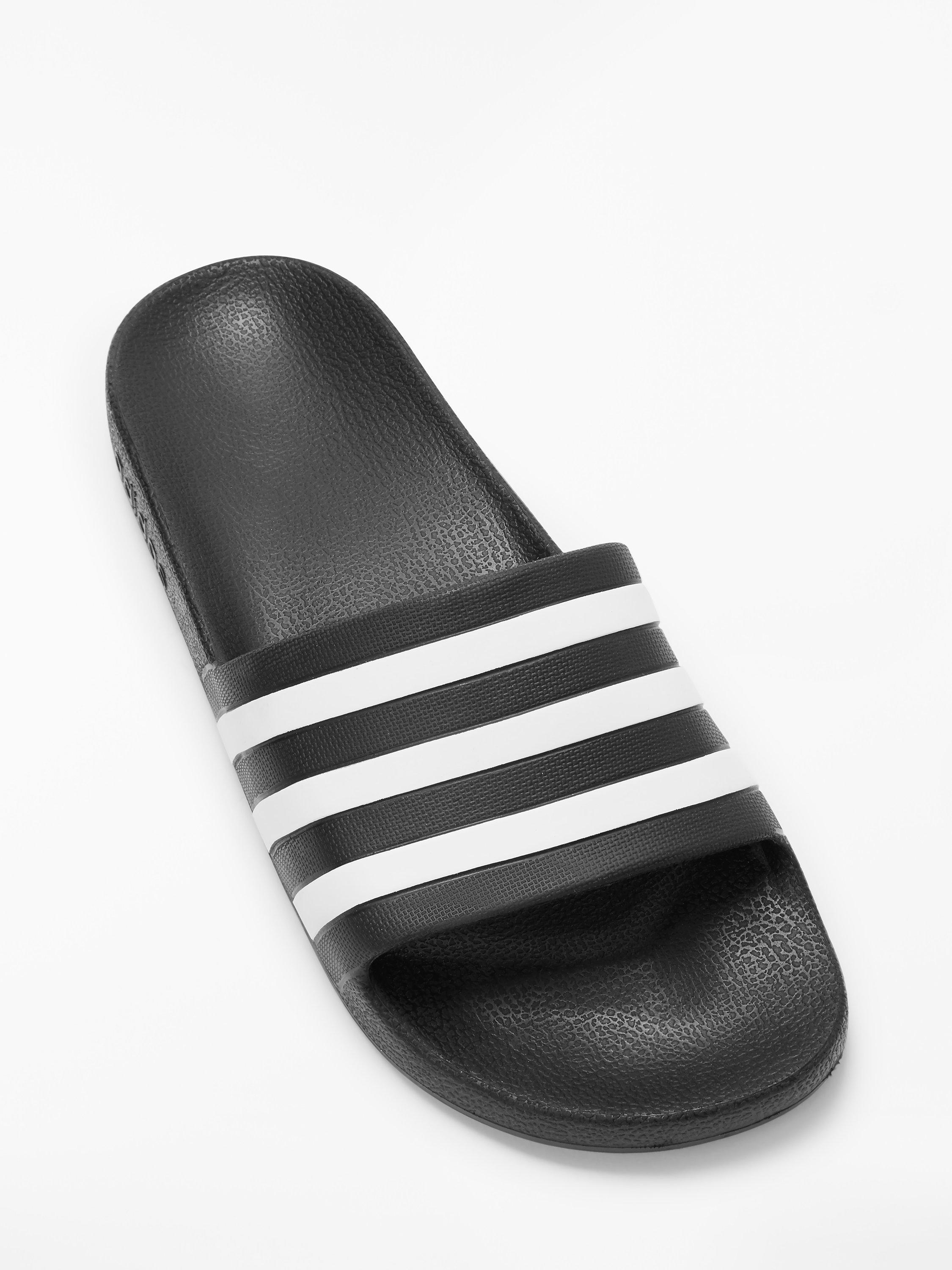 adidas Adilette Aqua Sliders, Core Black/FTWR White, 7