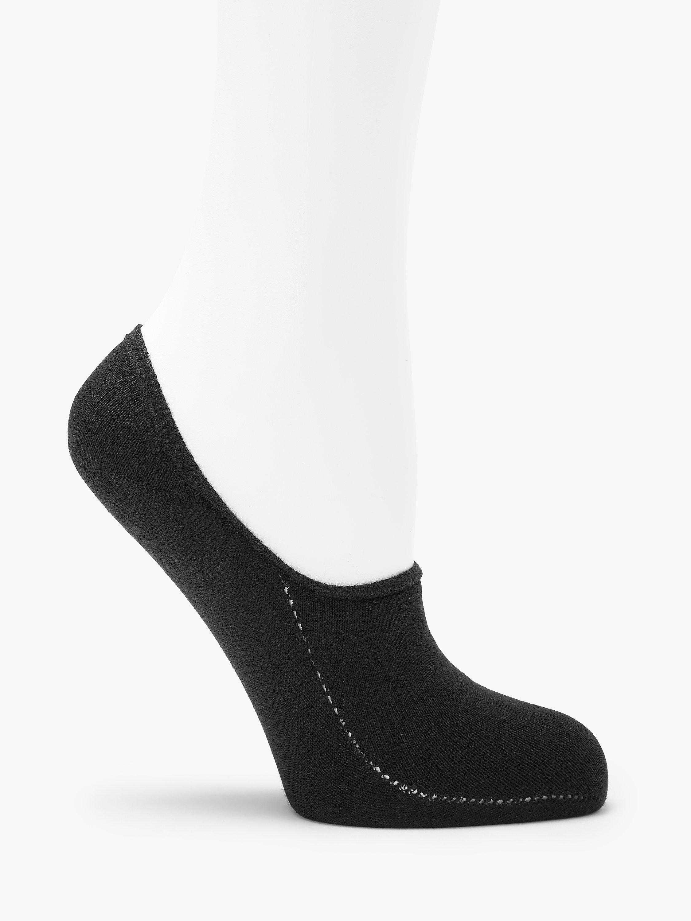 John Lewis Invisible Socks, Black