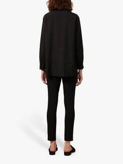 French Connection Crepe Pleat Shirt - view 2, Black