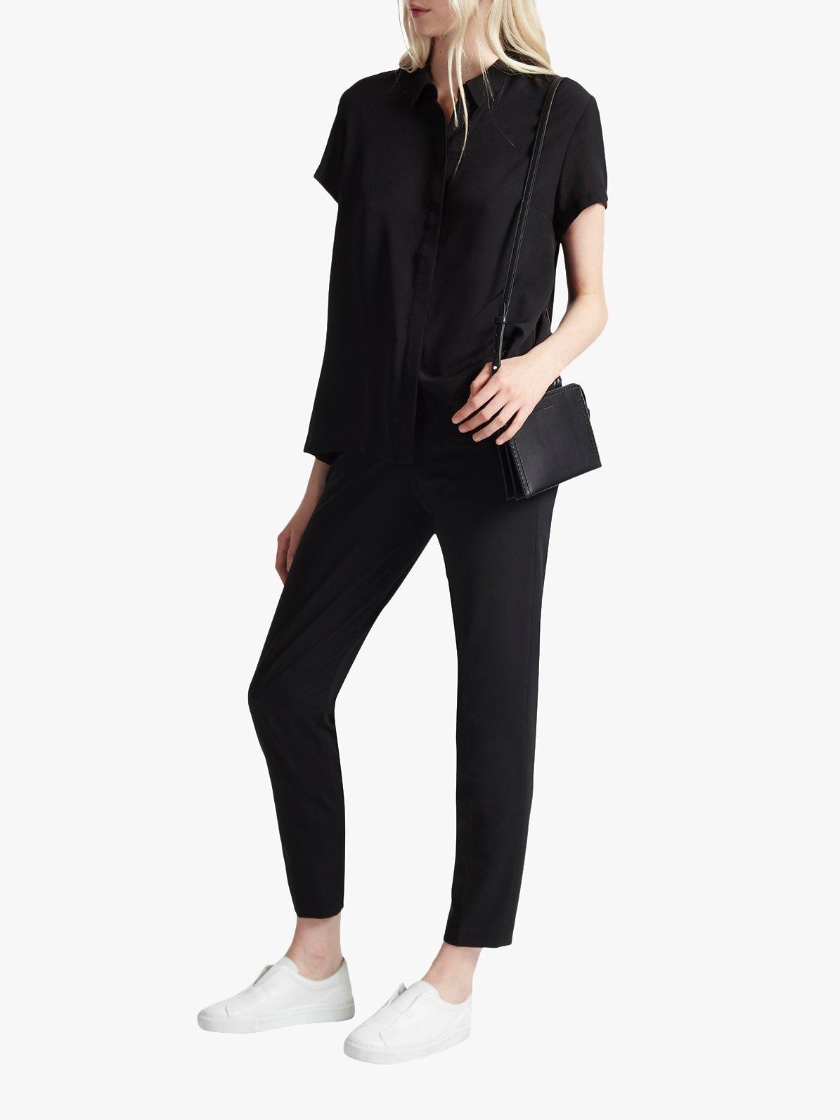 French Connection Crepe Light Short Sleeve Shirt