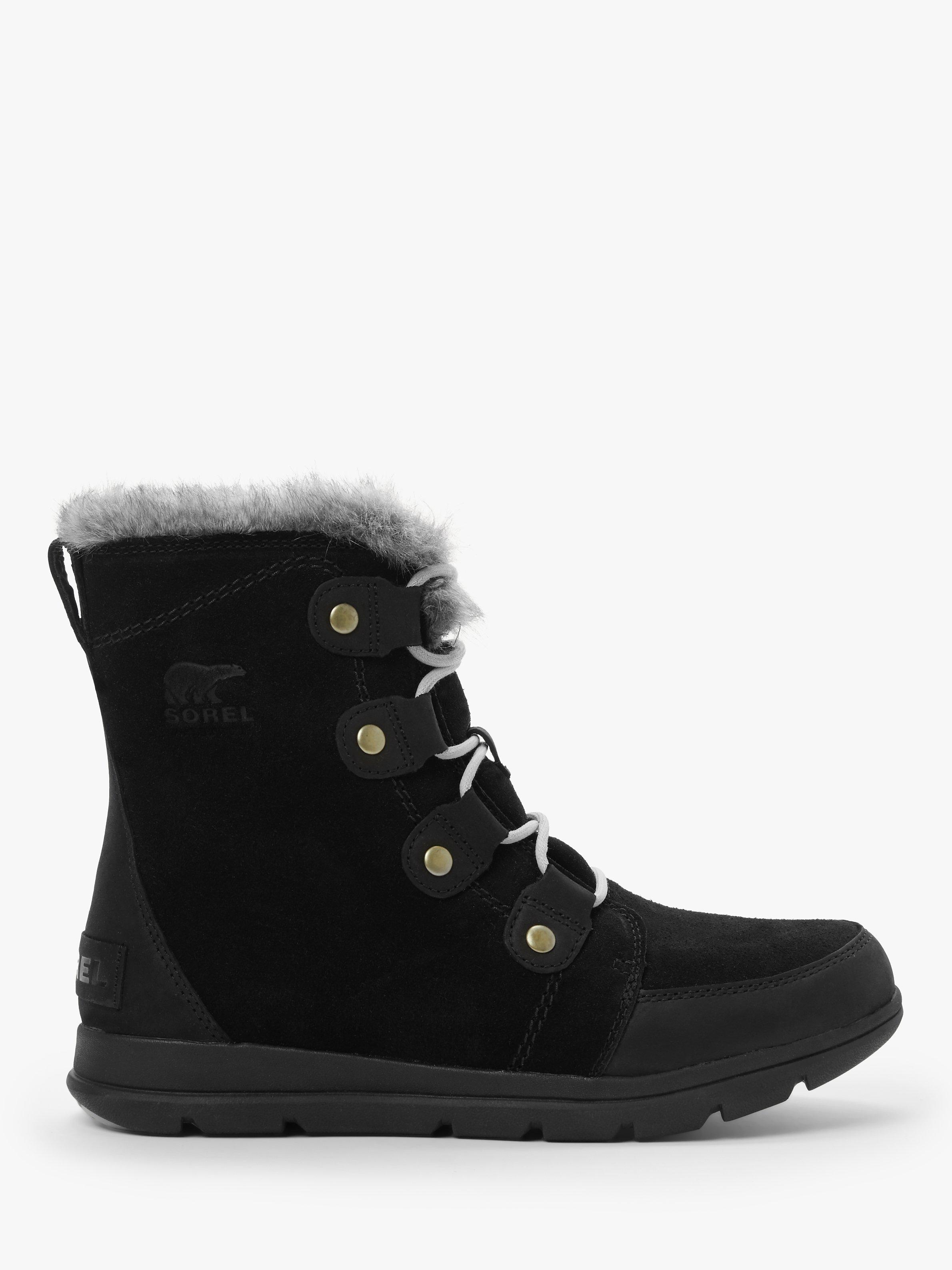 Sorel Explorer Joan Snow Boots, Black
