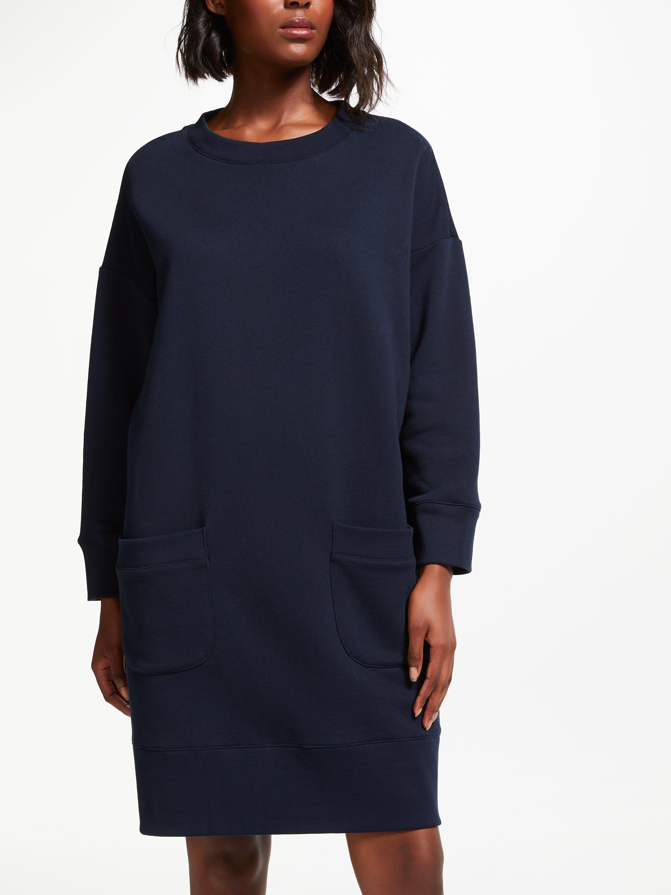 Kin Longline Sweatshirt Dress Navy