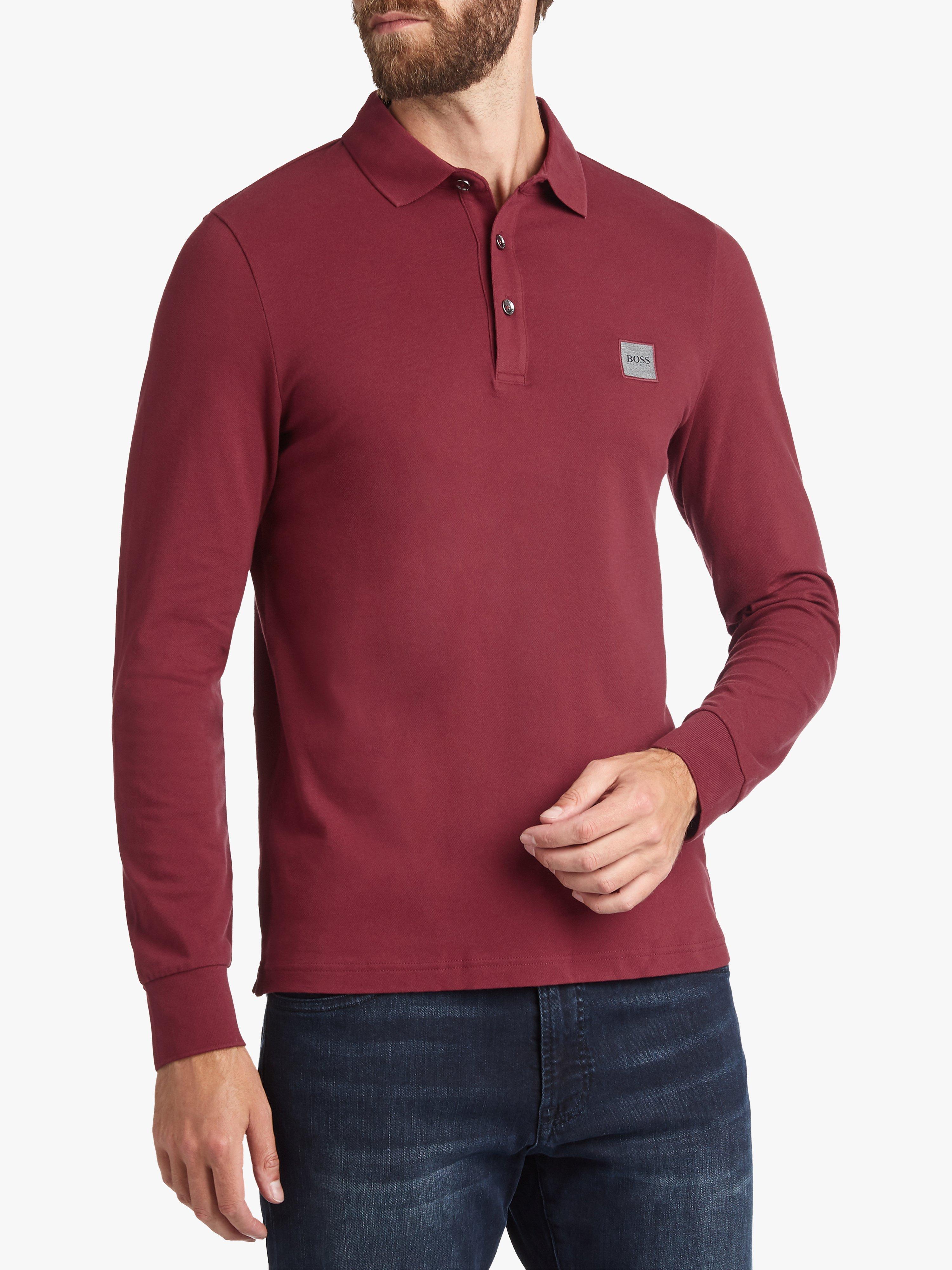 BOSS Passerby Long Sleeve Polo Shirt