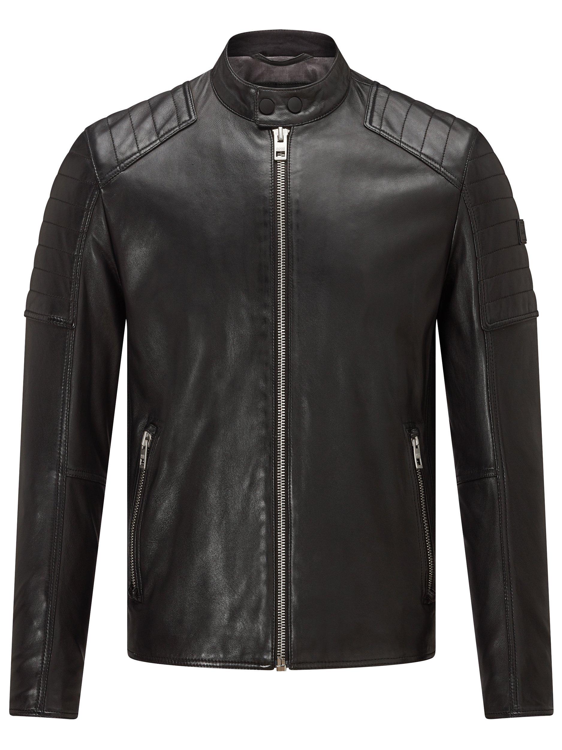 Boss jaysee leather jacket discount