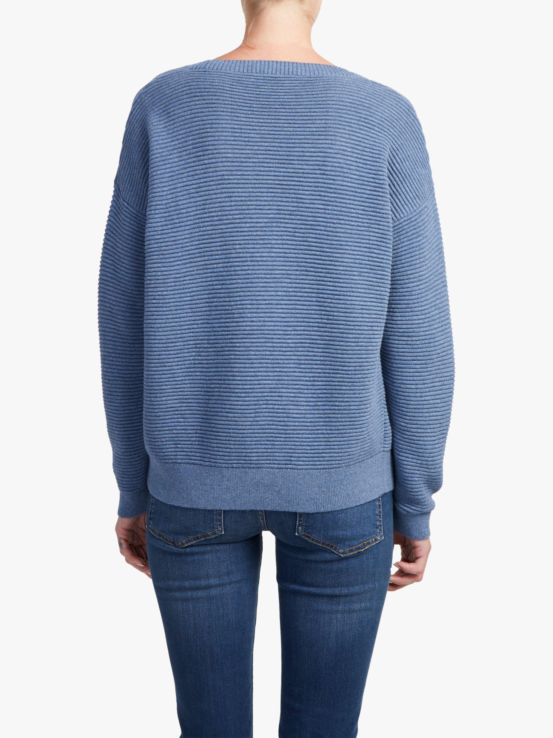 Product image 2 of 4, which shows French Connection Mozart Crew Neck Jumper, Sky Light Blue, XS