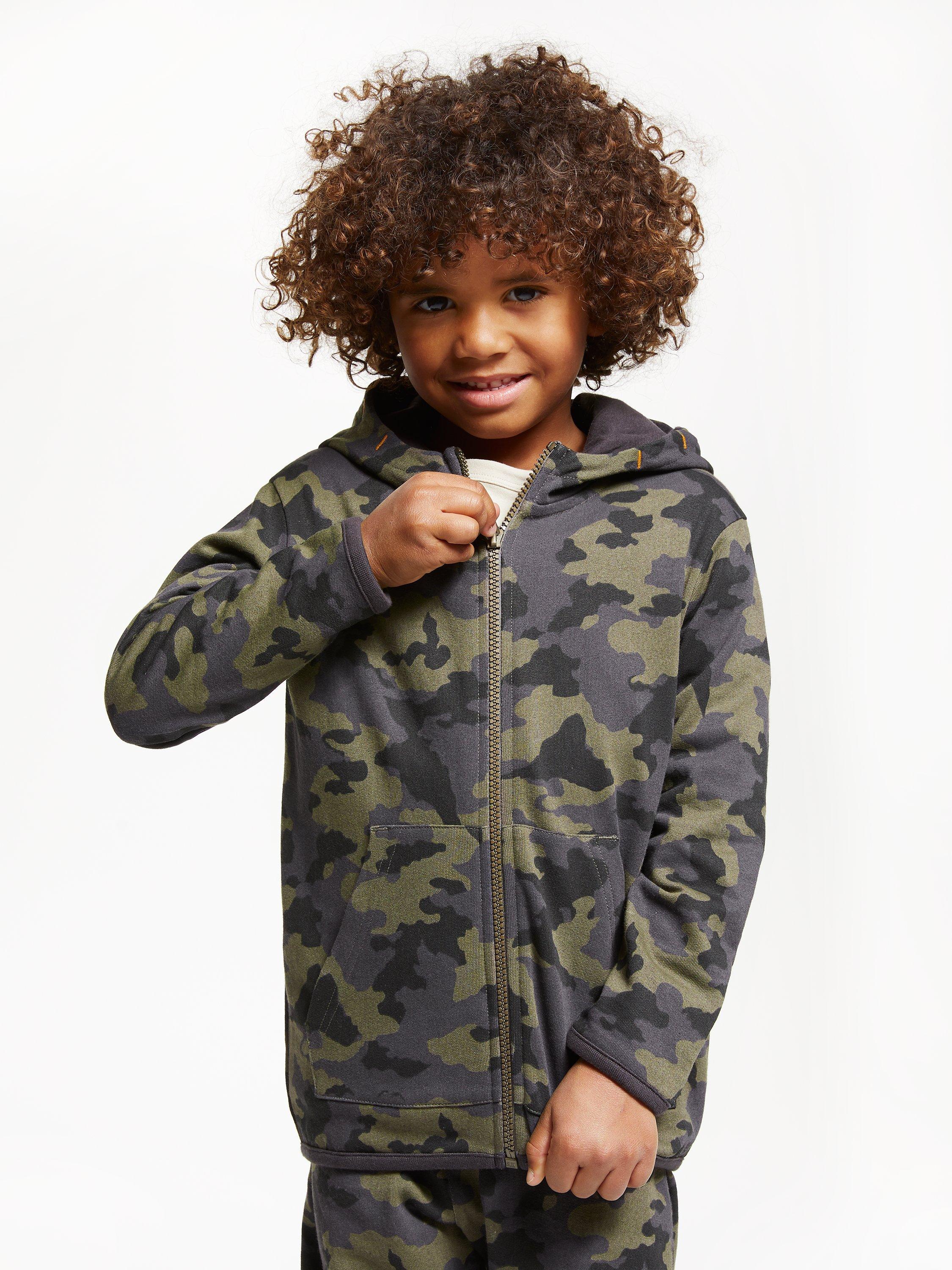 Boys camouflage hoodie sale