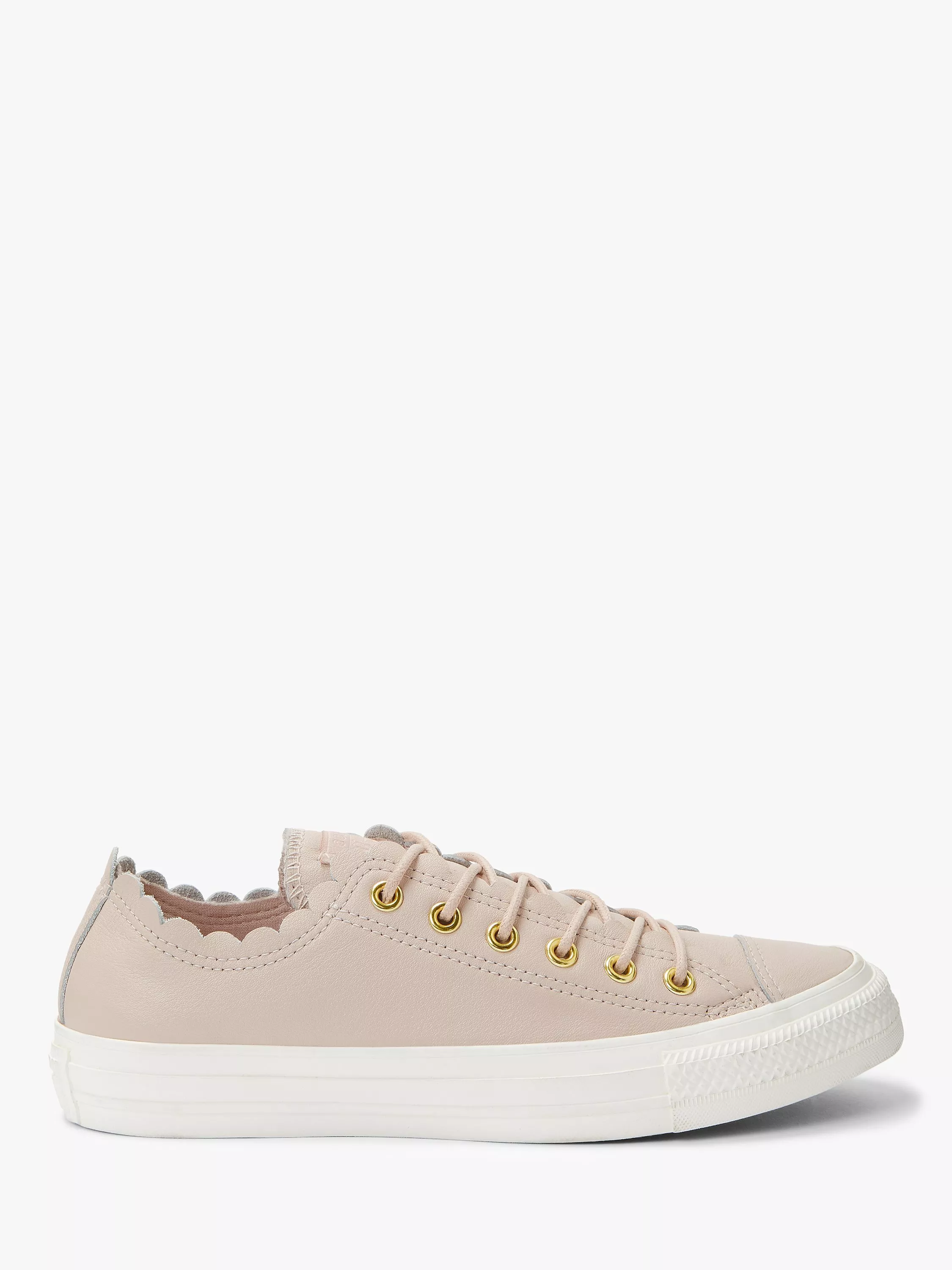 Converse Women s Chuck Taylor Scalloped Trainers Blush Leather 7