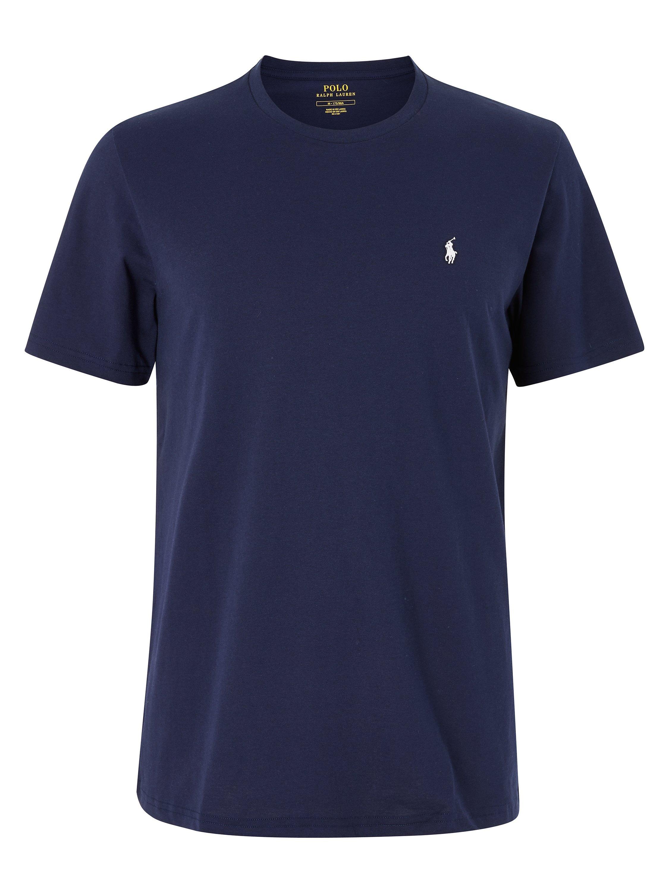 Product image 4 of 6, which shows Polo Ralph Lauren Cotton Jersey Sleep Shirt, Navy, S