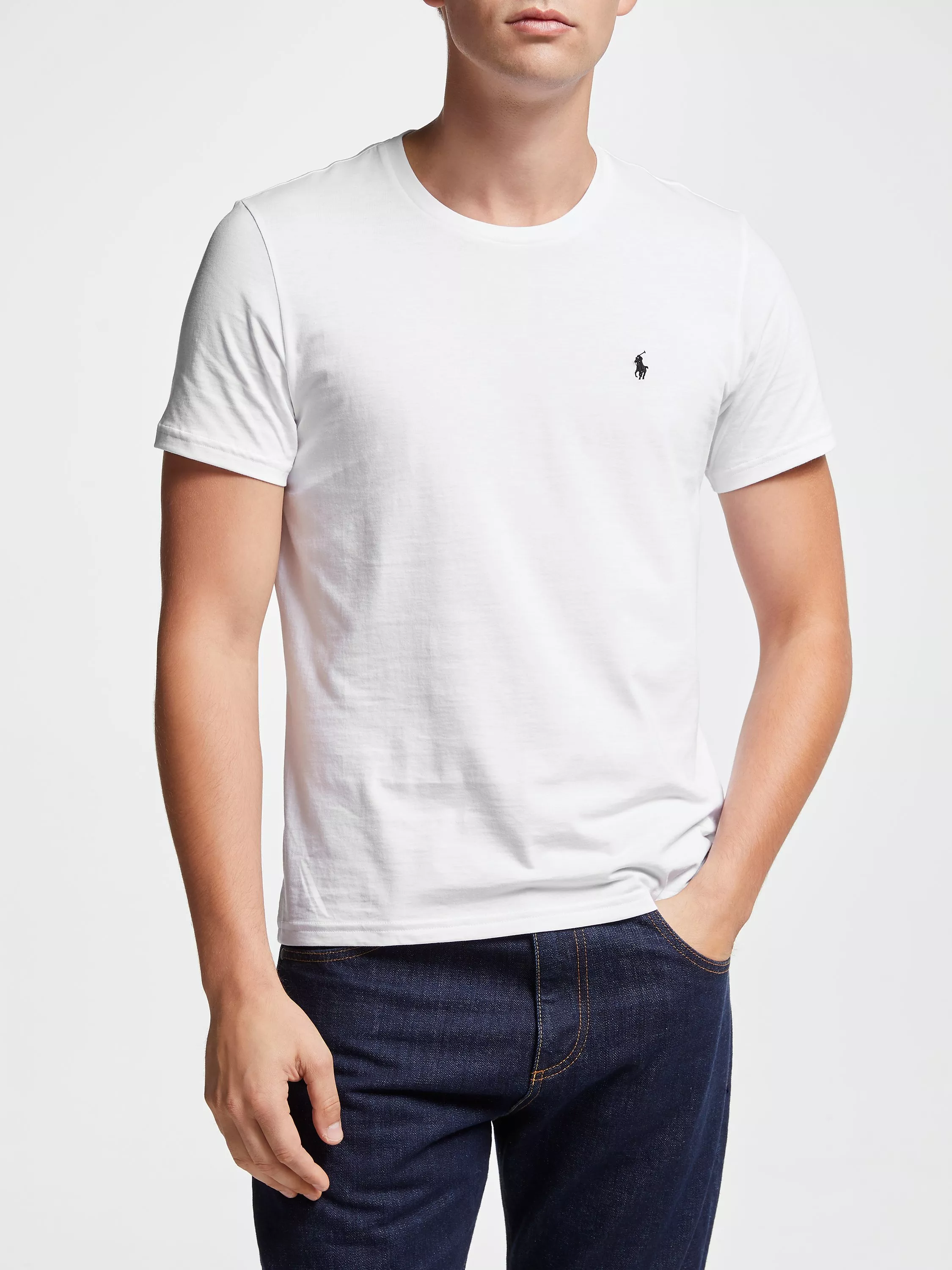 Men s White Ralph Lauren T Shirts John Lewis Partners