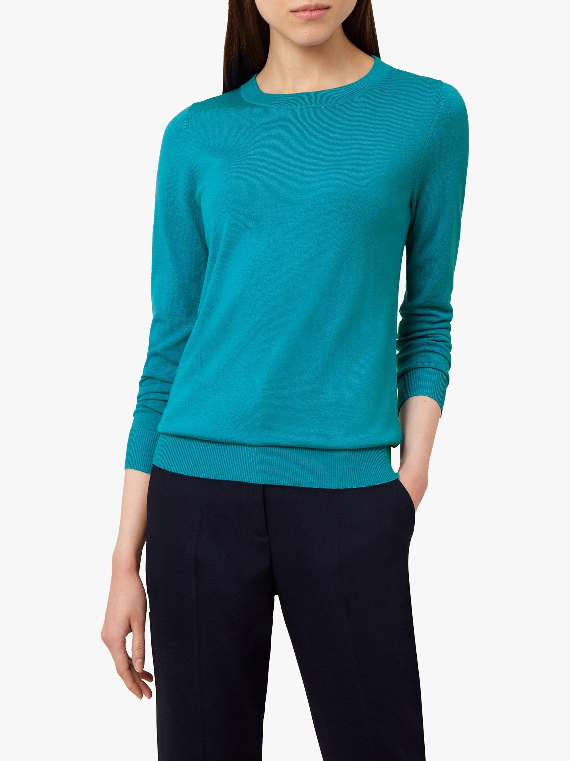 Hobbs Penny Knitted Sweater, Peacock