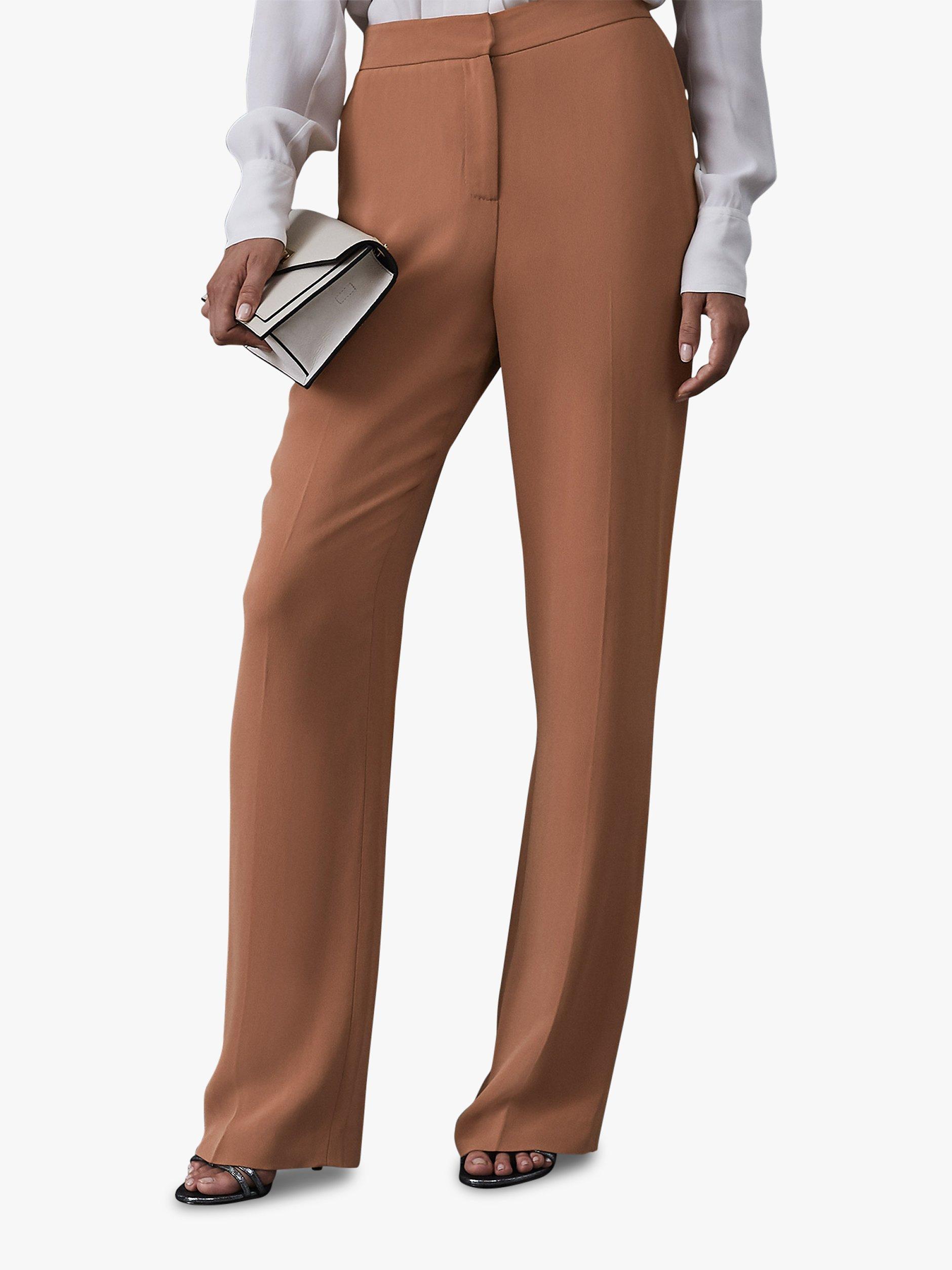 Reiss Nuria Smart Trousers, Rust