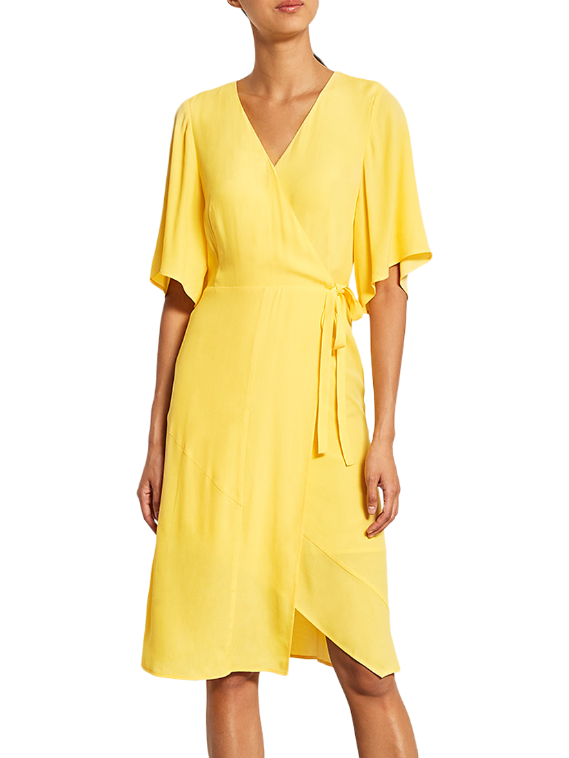 Mint Velvet Wrap Dress Yellow