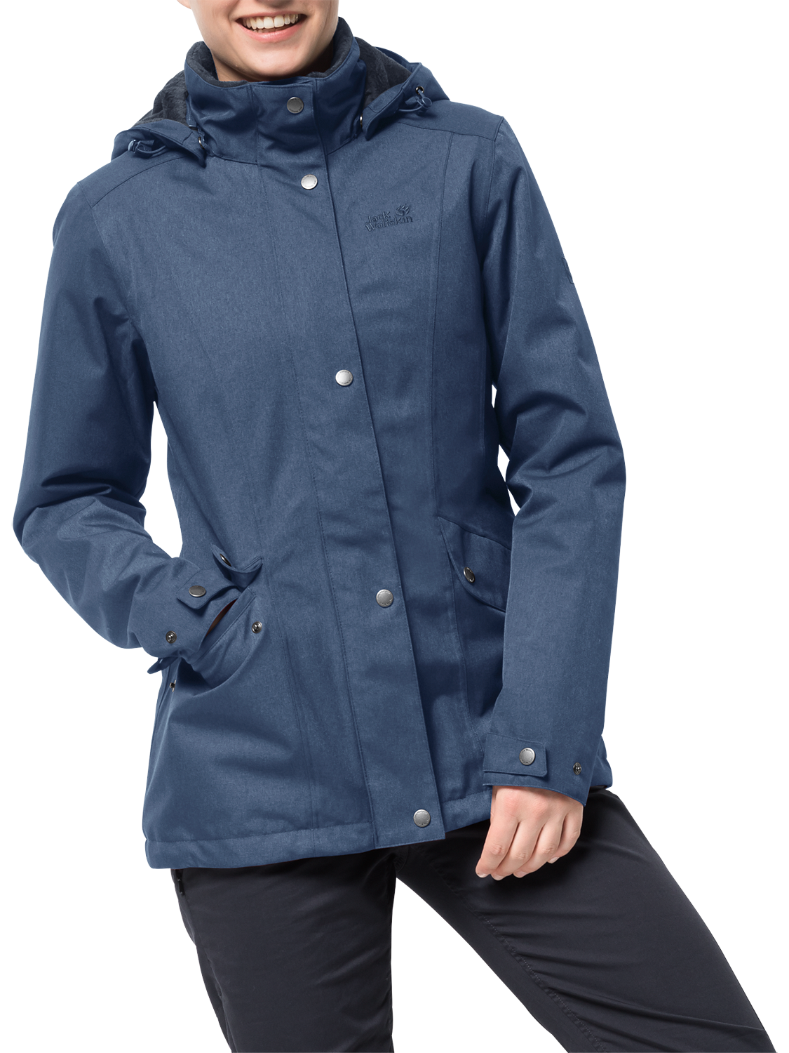 Jack wolfskin park avenue jacket black online