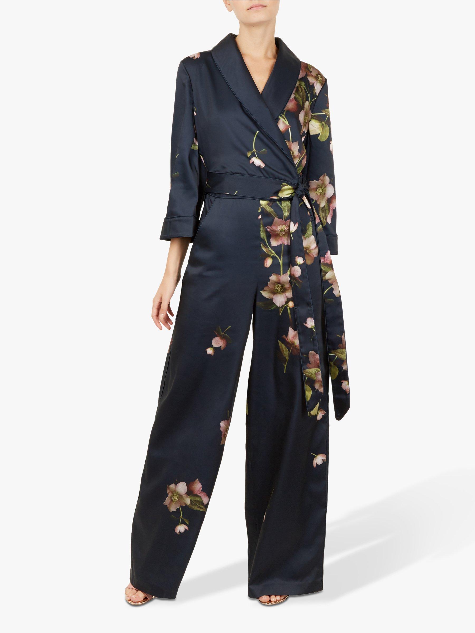 Ted Baker Kensidy Arboretum Pyjamma Jumpsuit Dark Blue