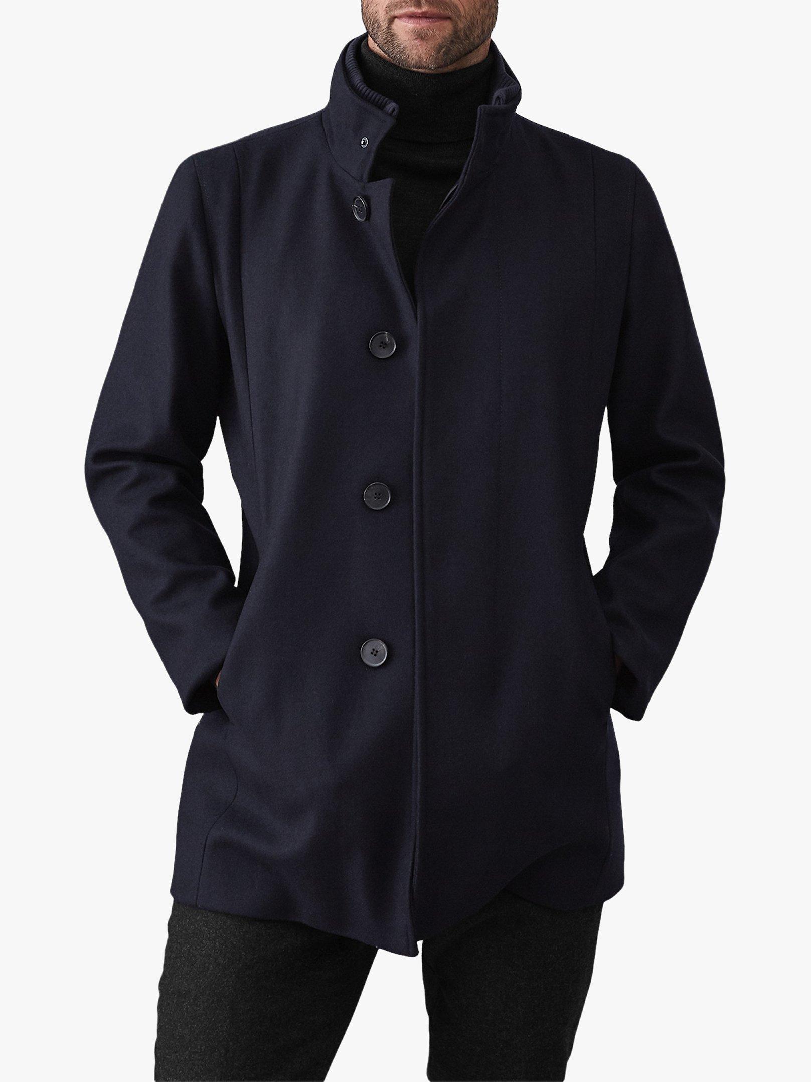 Reiss Angelo Coat Navy