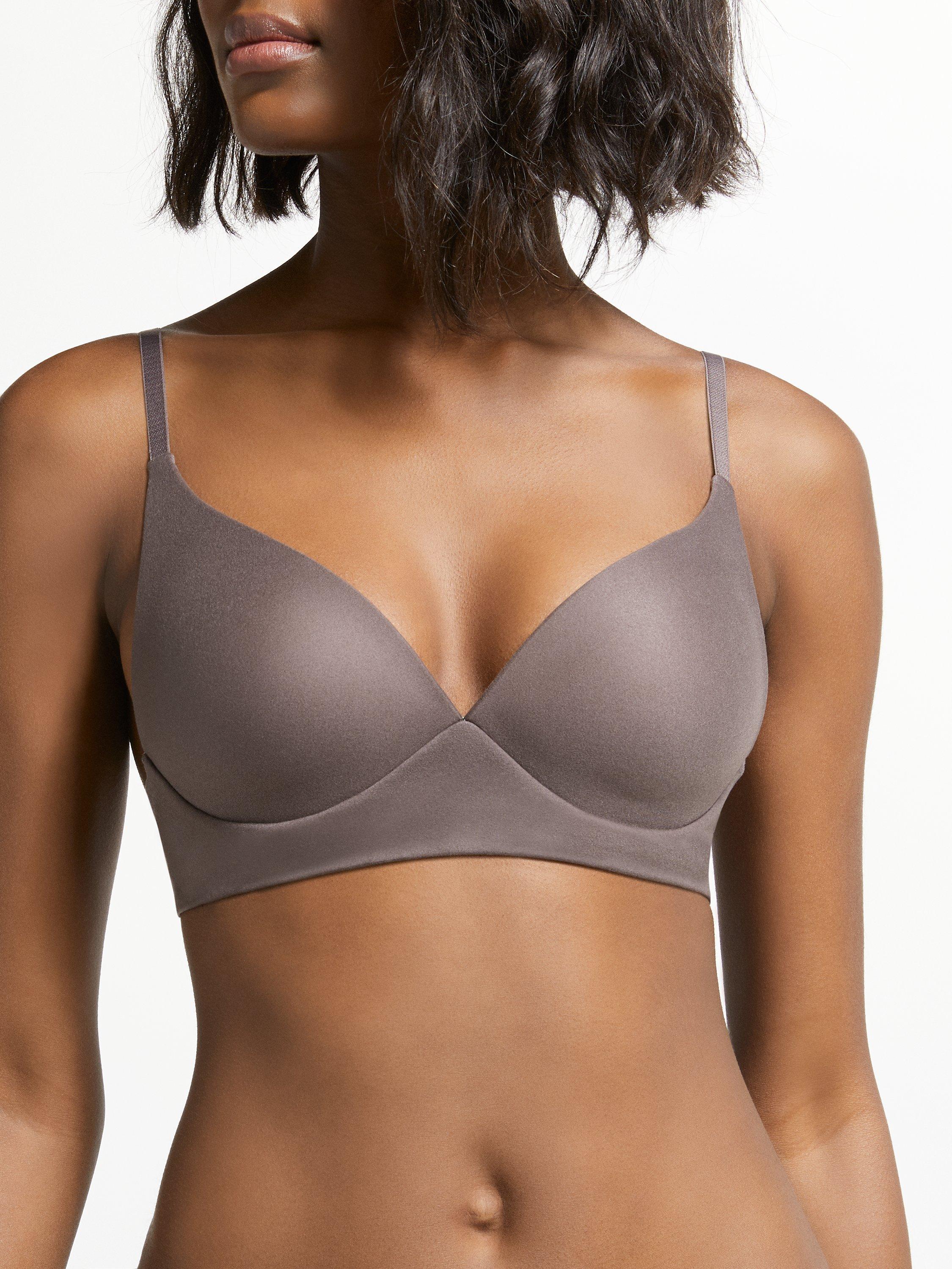 John Lewis & Partners Willow Non-Wired Bra, Deep Mink