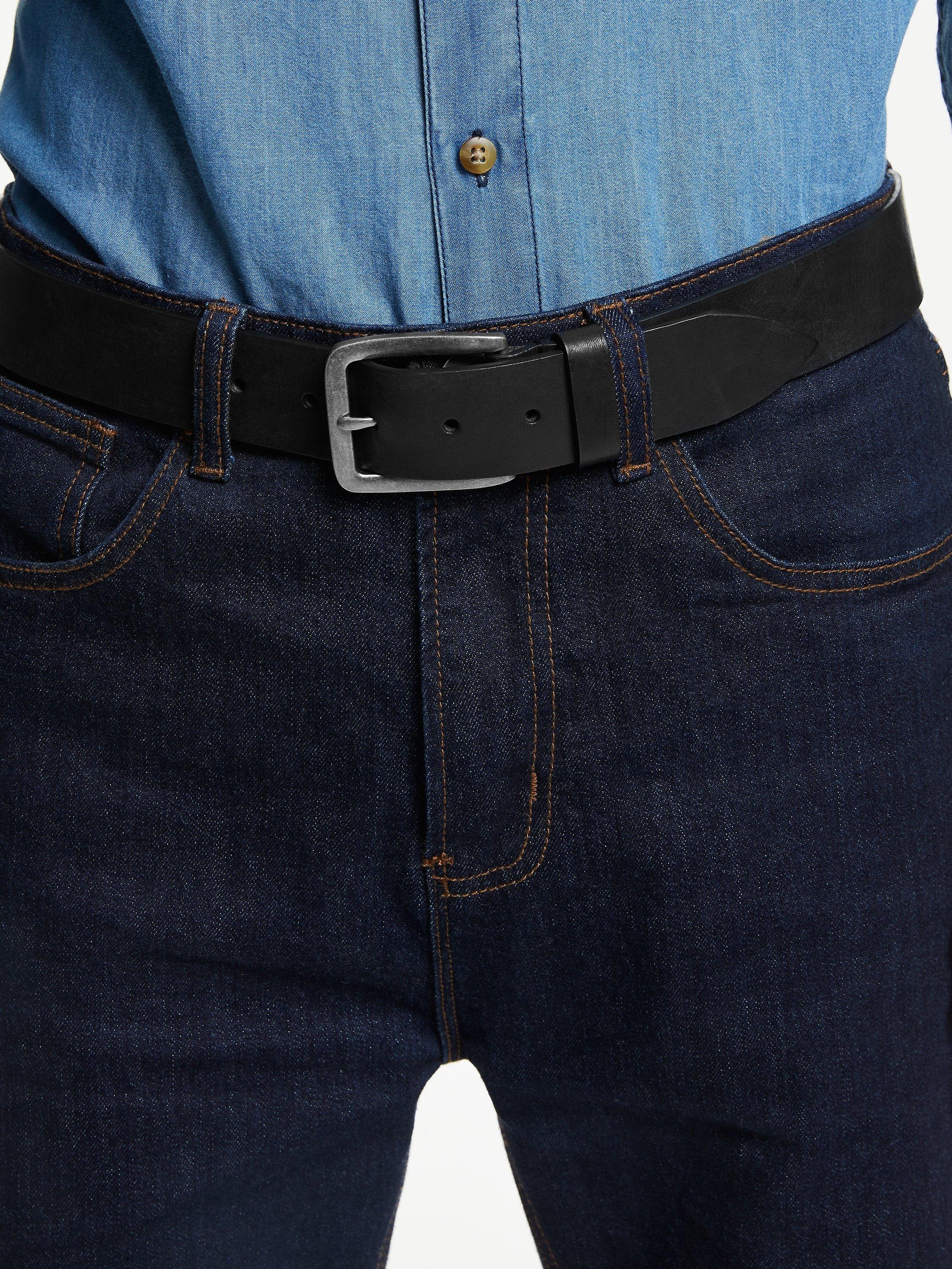 John Lewis Made in Italy Leather Jeans Belt