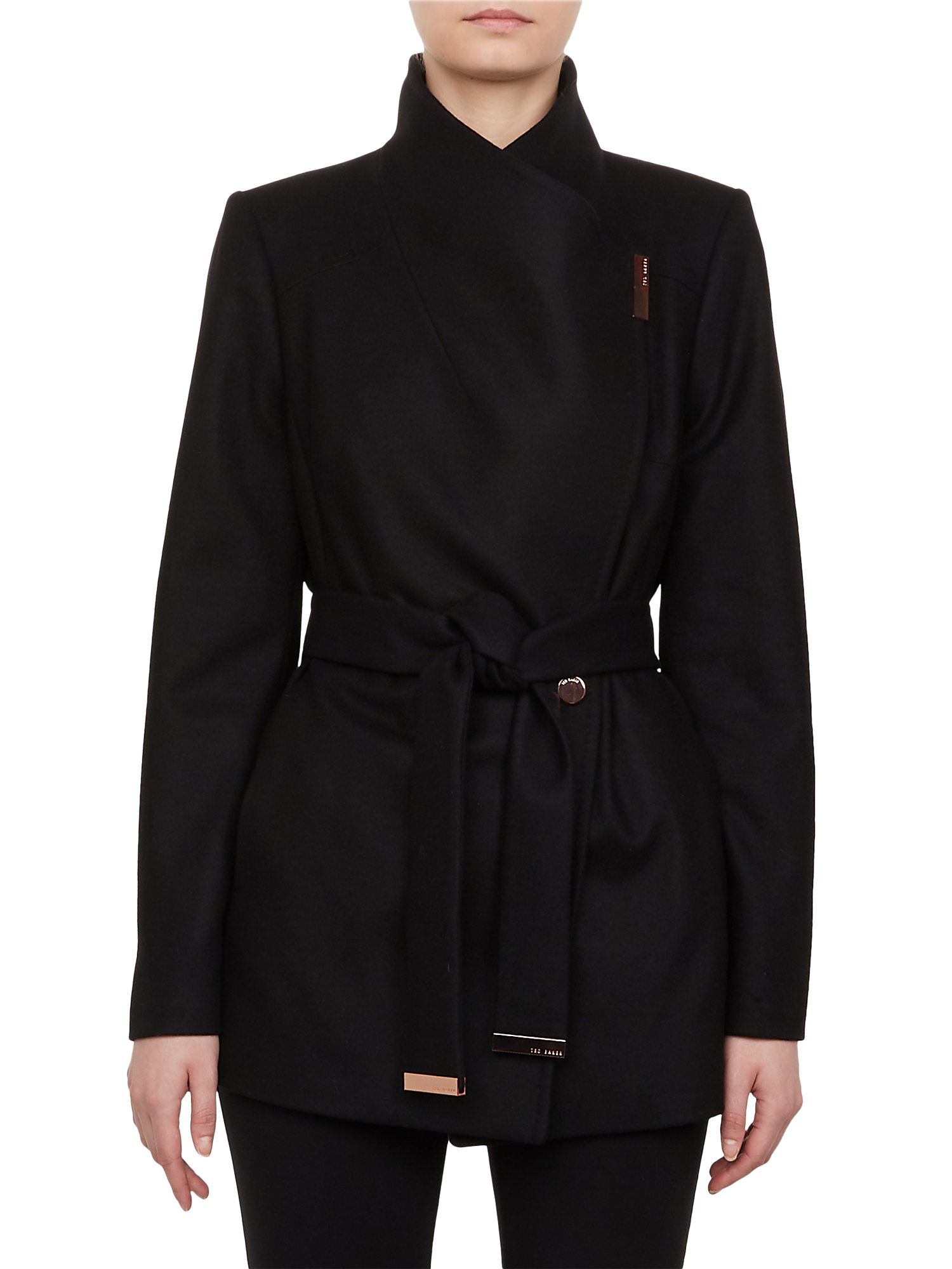 Ted Baker Rytaa Wool Blend Wrap Coat