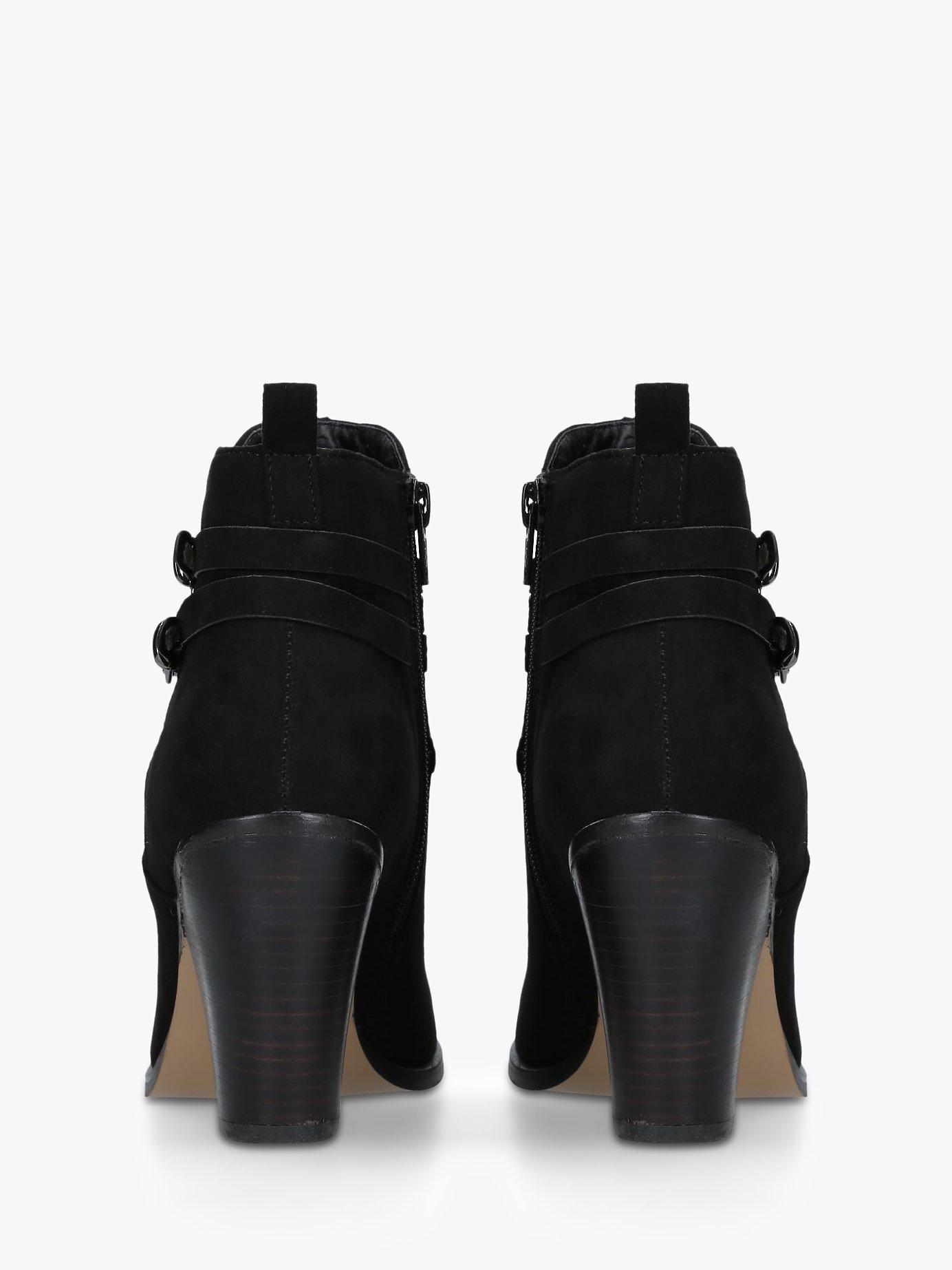 KG Kurt Geiger Spike 2 Block Heeled Ankle Boots Black 8
