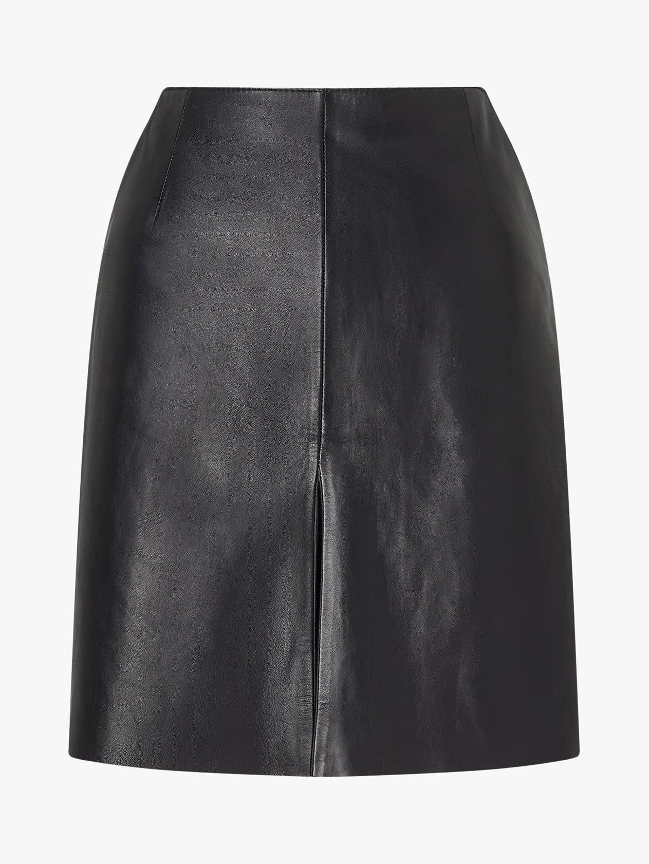 Jigsaw leather mini skirt sales