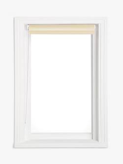 John Lewis Slub Daylight Roller Blind - view 2, Cream