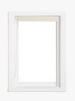 John Lewis Linen Mix Blackout/Thermal Roller Blind - view 2, Cream