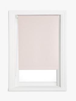 John Lewis Linen Mix Blackout/Thermal Roller Blind, Ash Rose