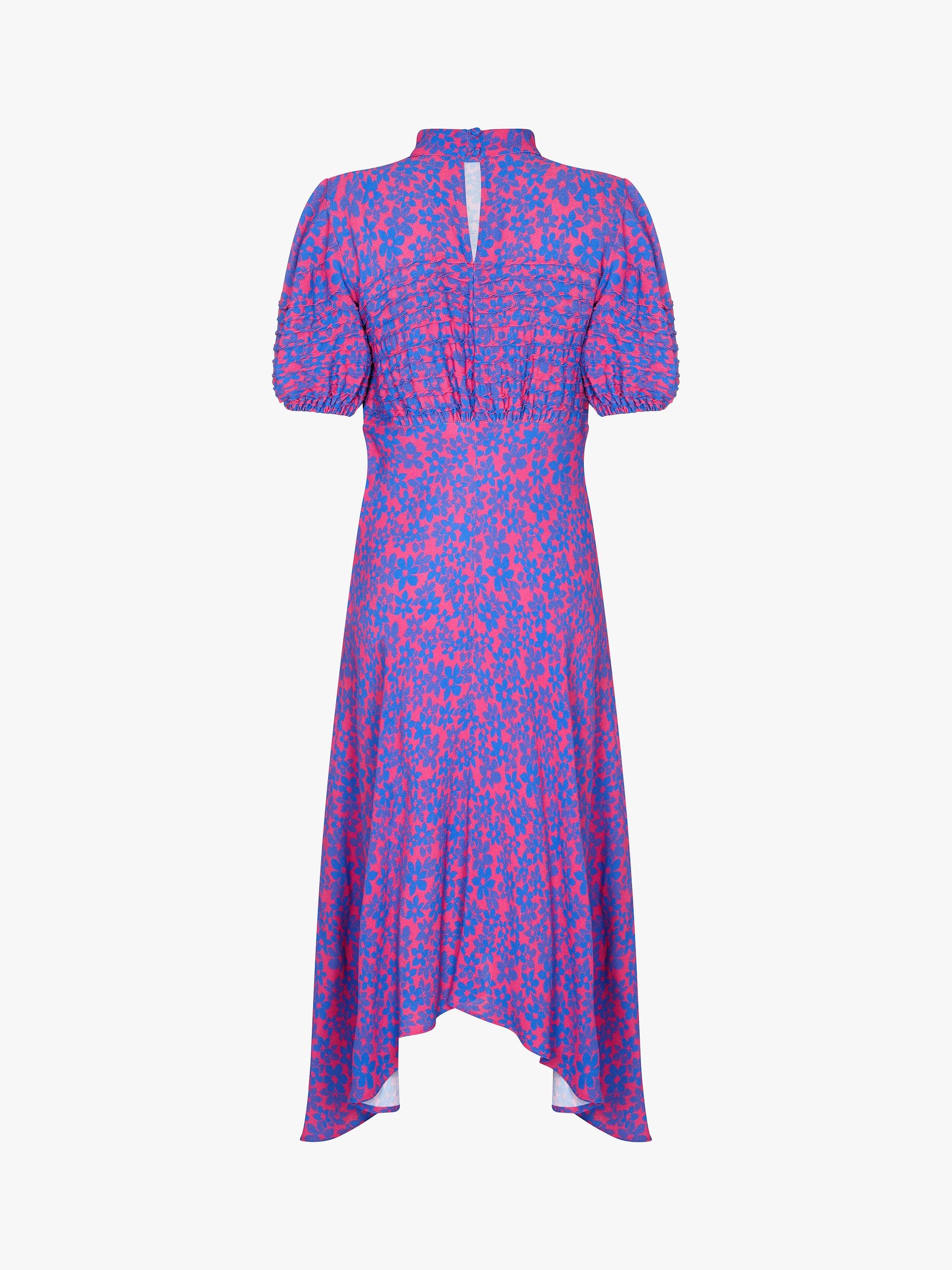 Ghost Jenna Floral Dress Pink Floral