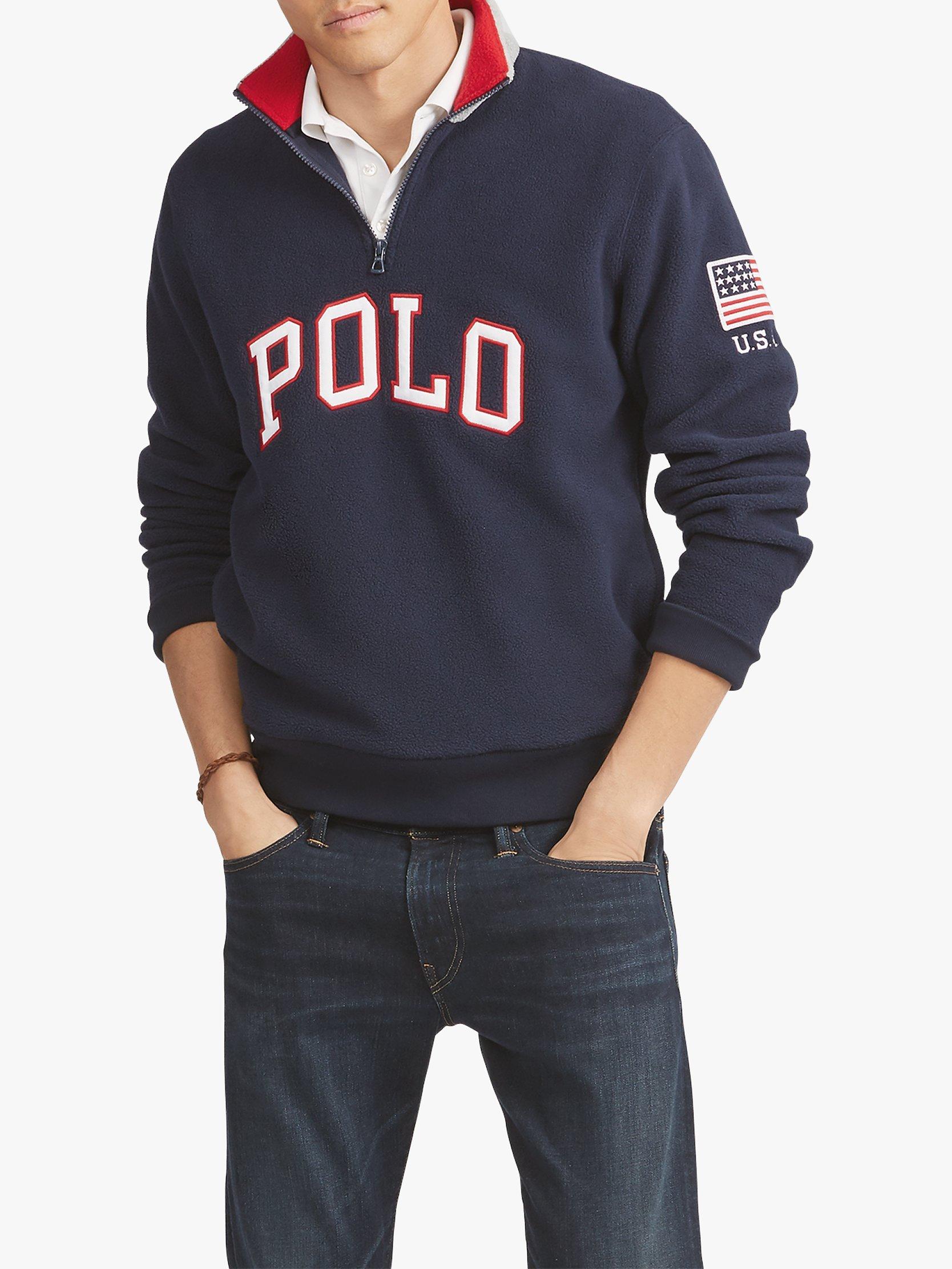 Polo half zip fleece best sale