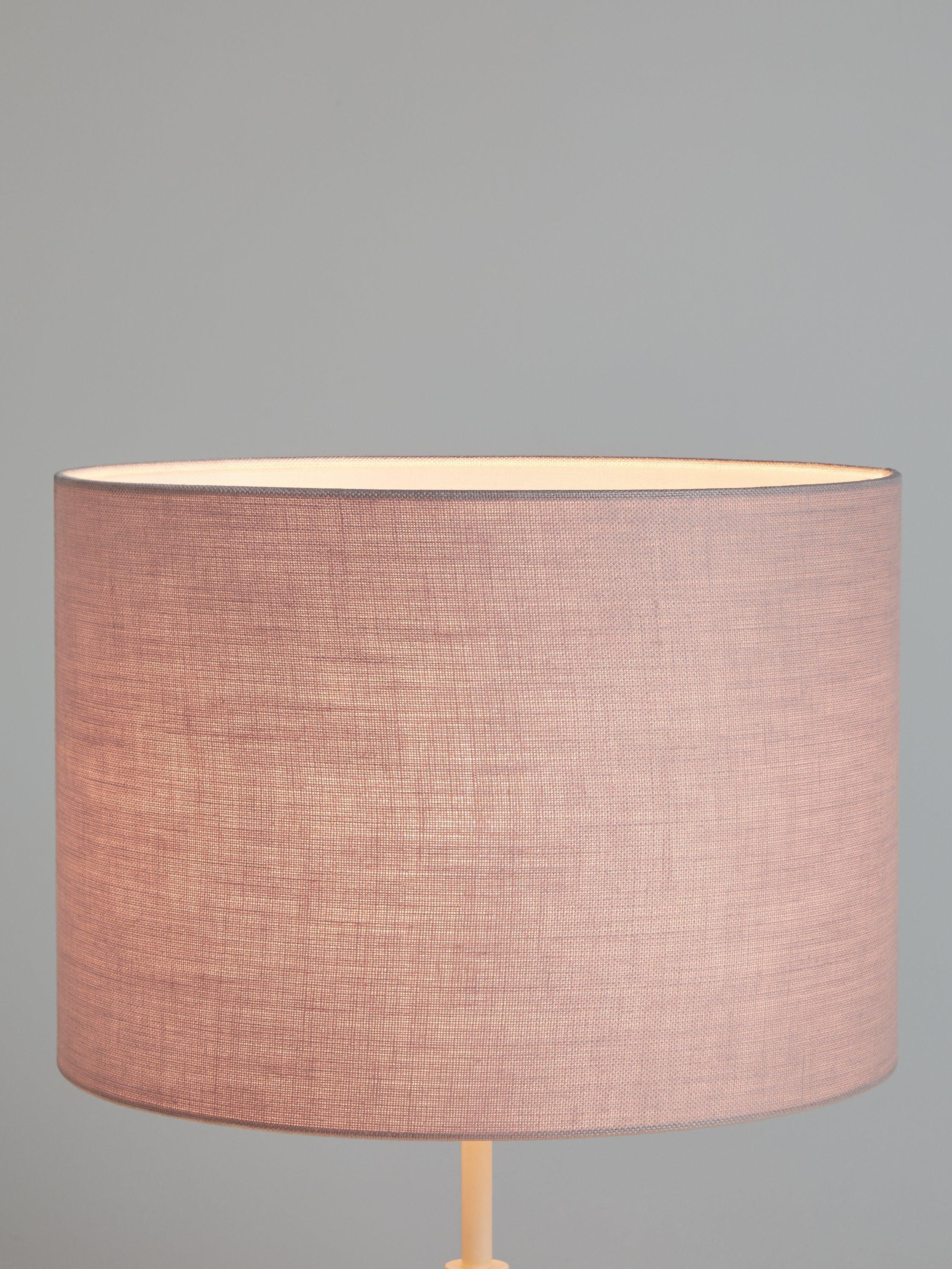 John Lewis Sophia Pure Linen Lampshade, Ash Rose, H21 x Dia.30cm