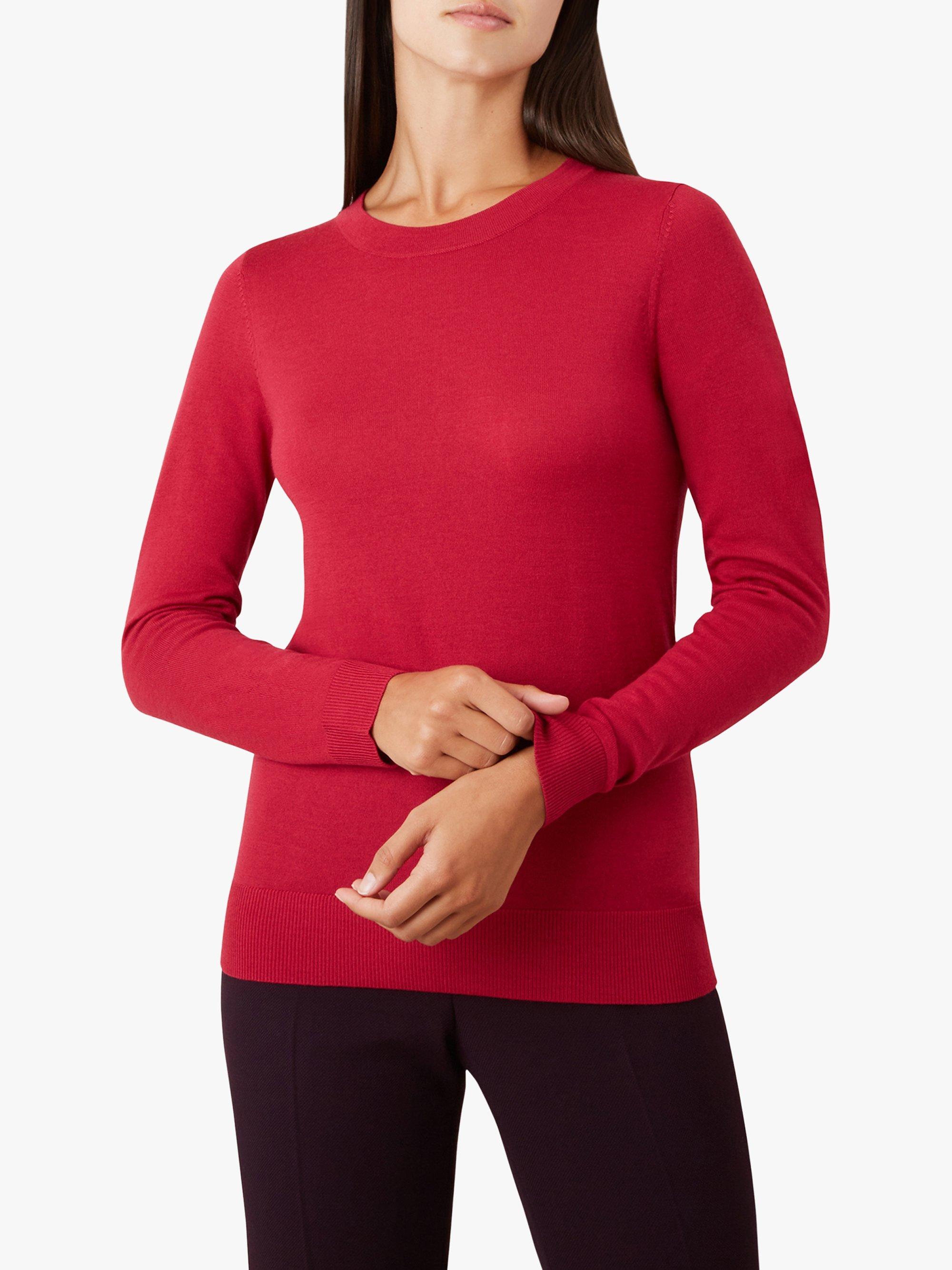 Hobbs Penny Knitted Sweater, Pink