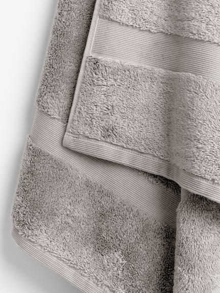 John Lewis Egyptian Cotton Towels - view 2, Smoke Grey