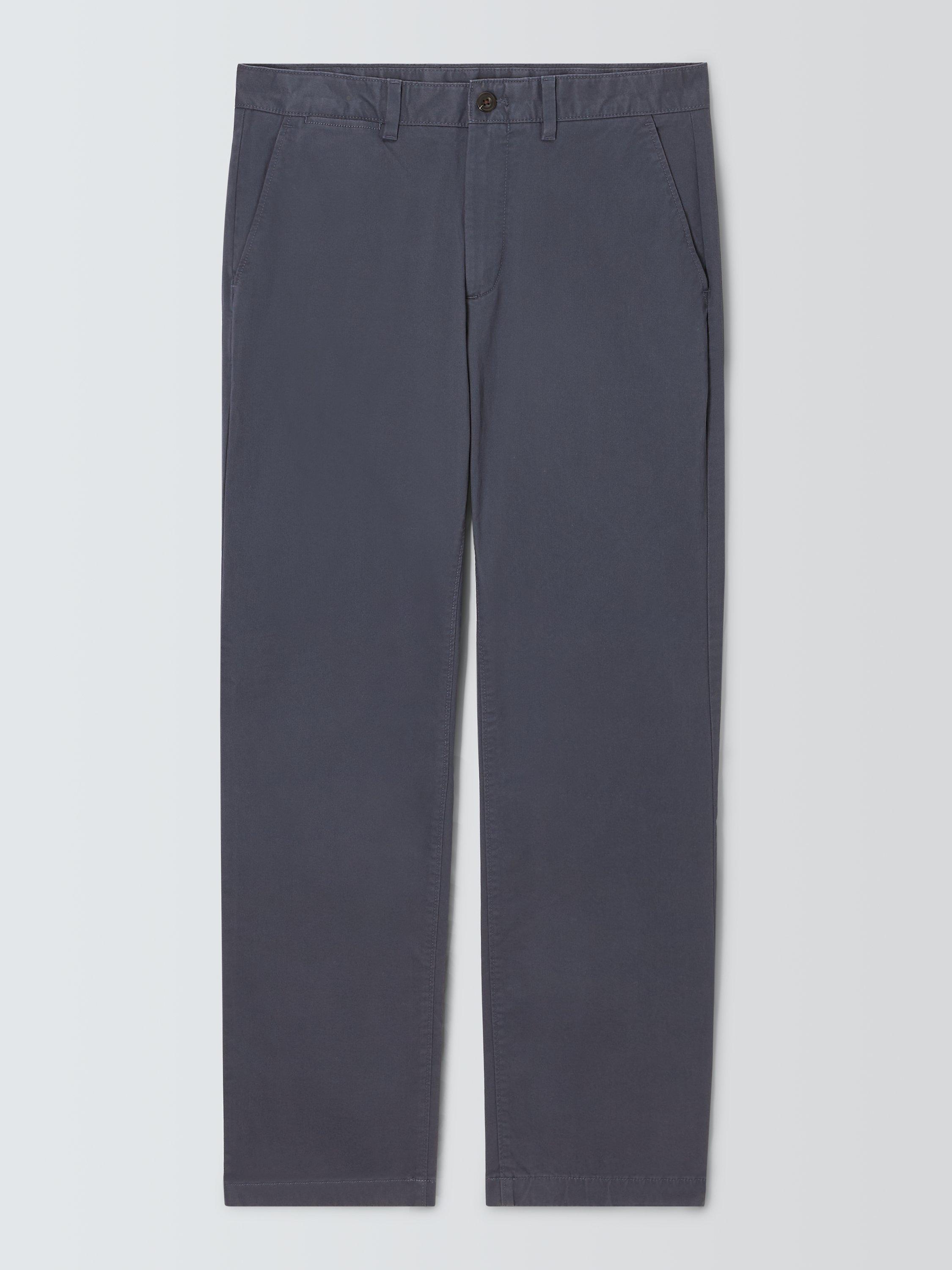 John Lewis Essential Straight Cut Chinos, Grey, 30R