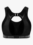 Shock Absorber Run Padded Sports Bra, Black/Silver