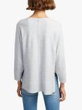 French Connection Ebba Vhari V-Neck Jumper, Light Grey Melange