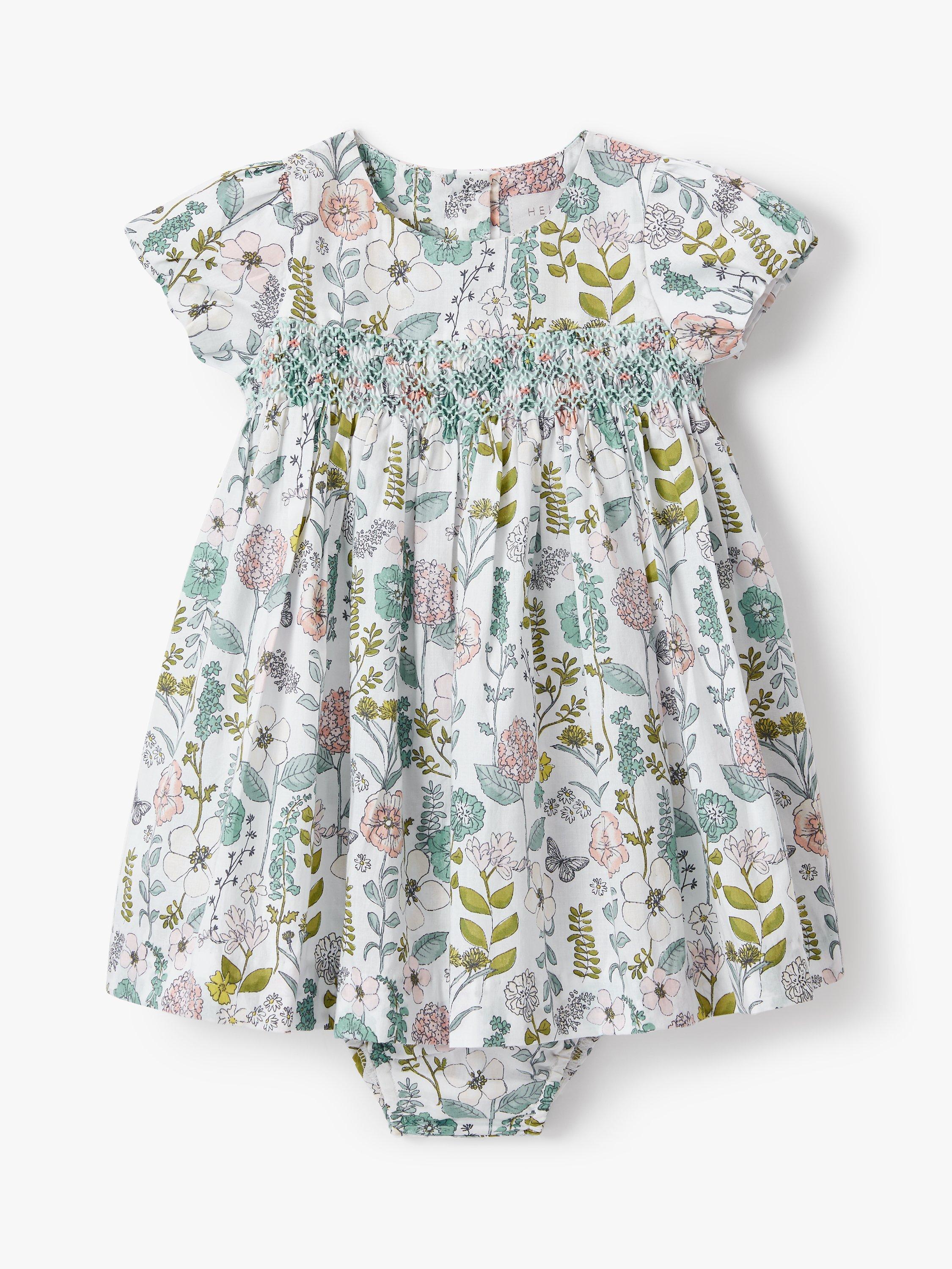 John Lewis & Partners Heirloom Collection Botanical Dress and Knickers Set, Multi