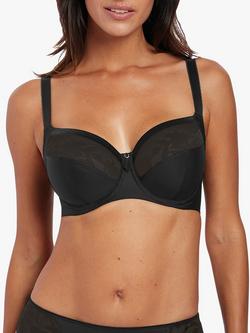 Fantasie Illusion Underwired Side Support Balcony Bra, Black