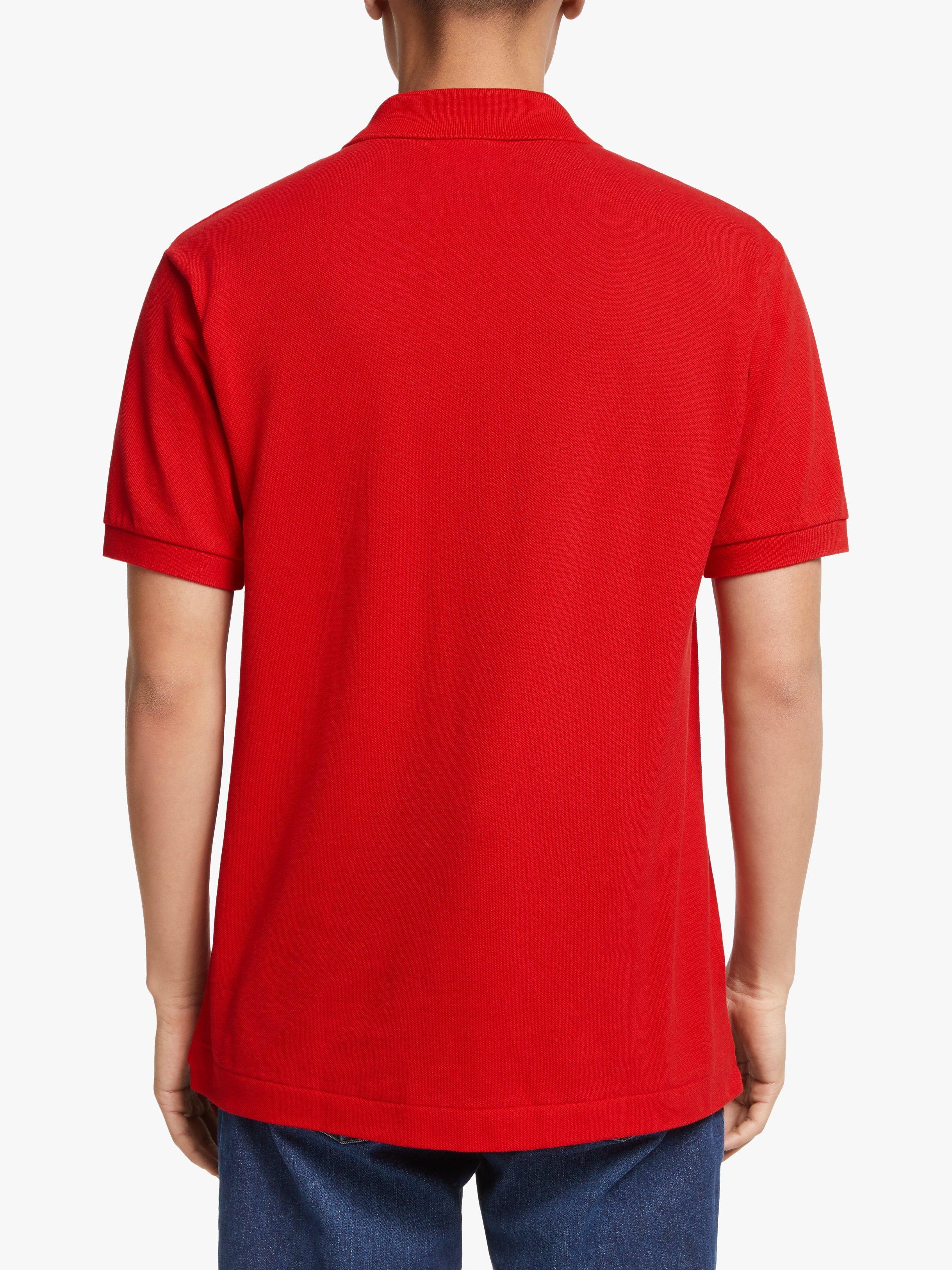 Product image 2 of 4, which shows Lacoste L.12.12 Classic Regular Fit Short Sleeve Polo Shirt, Rogue, S