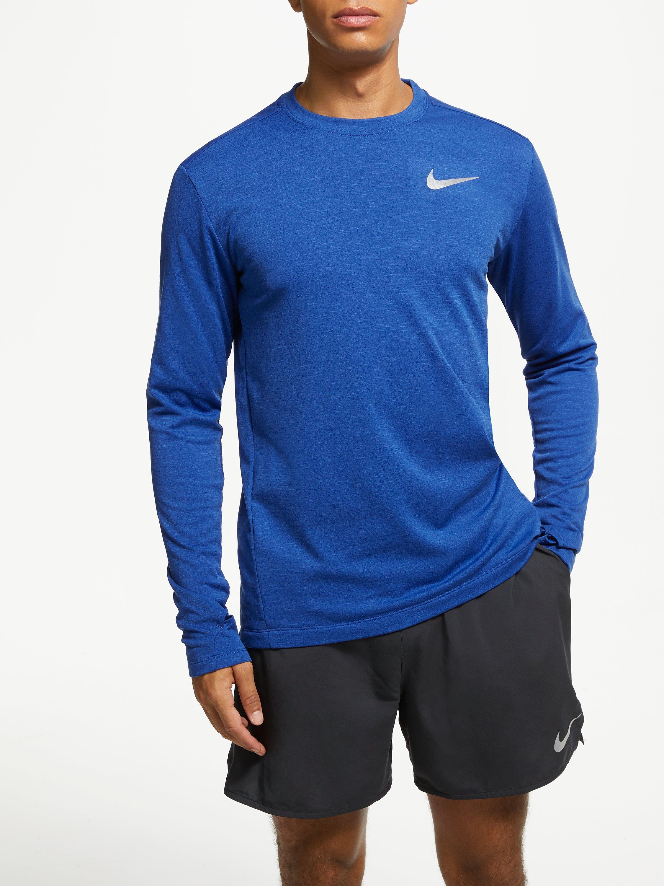 Nike Therma Sphere Element 2.0 Long Sleeve Running Top Blue Void