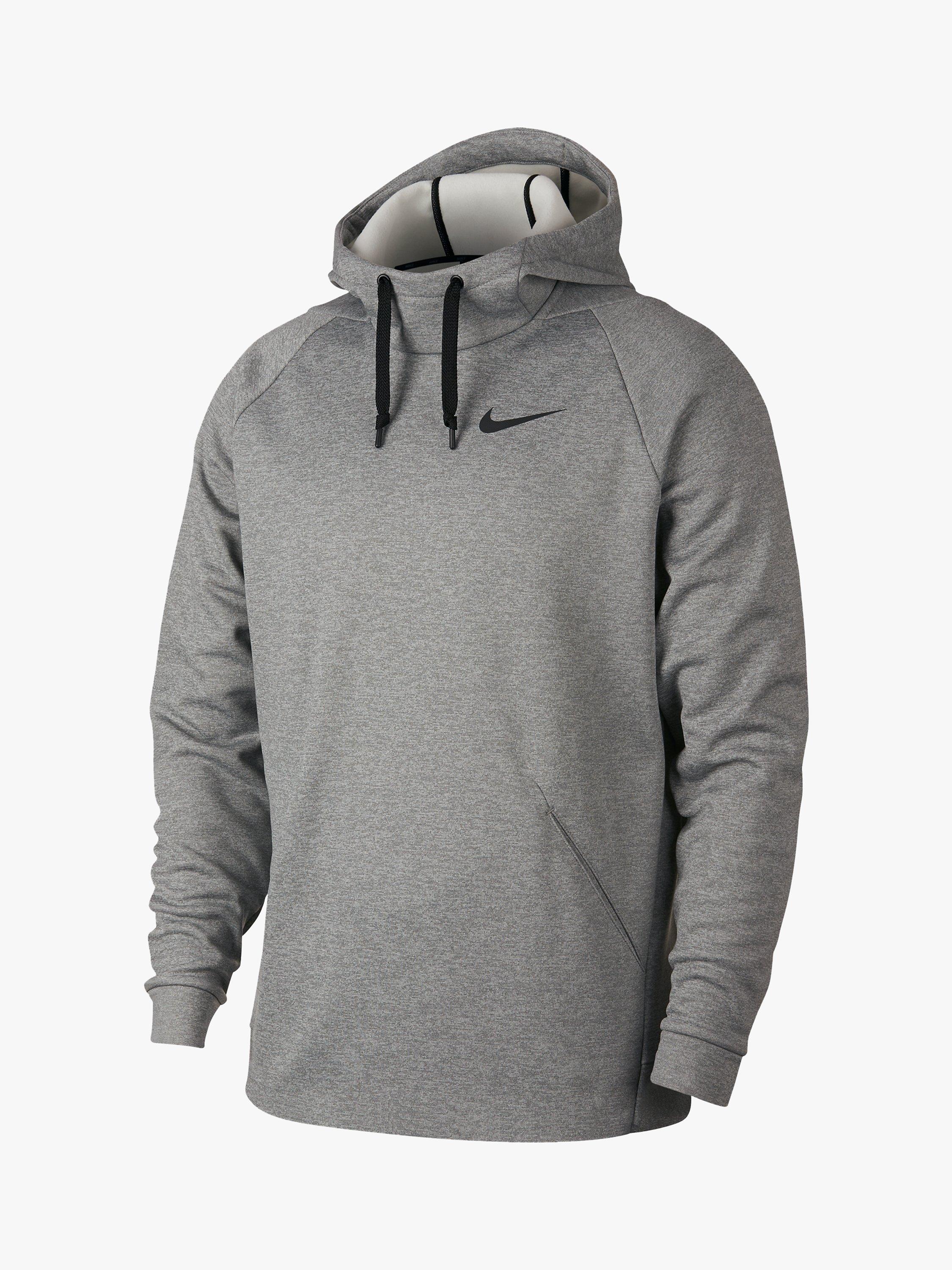 Nike Therma Training Hoodie, Dark Grey Heather/Black
