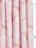 John Lewis Magical Unicorn Pencil Pleat Pair Blackout Lined Children's Curtains