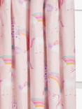 John Lewis Magical Unicorn Pencil Pleat Pair Blackout Lined Children's Curtains