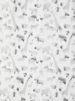 John Lewis Safari & Friends Pencil Pleat Pair Blackout Lined Children's Curtains - view 2, Multi