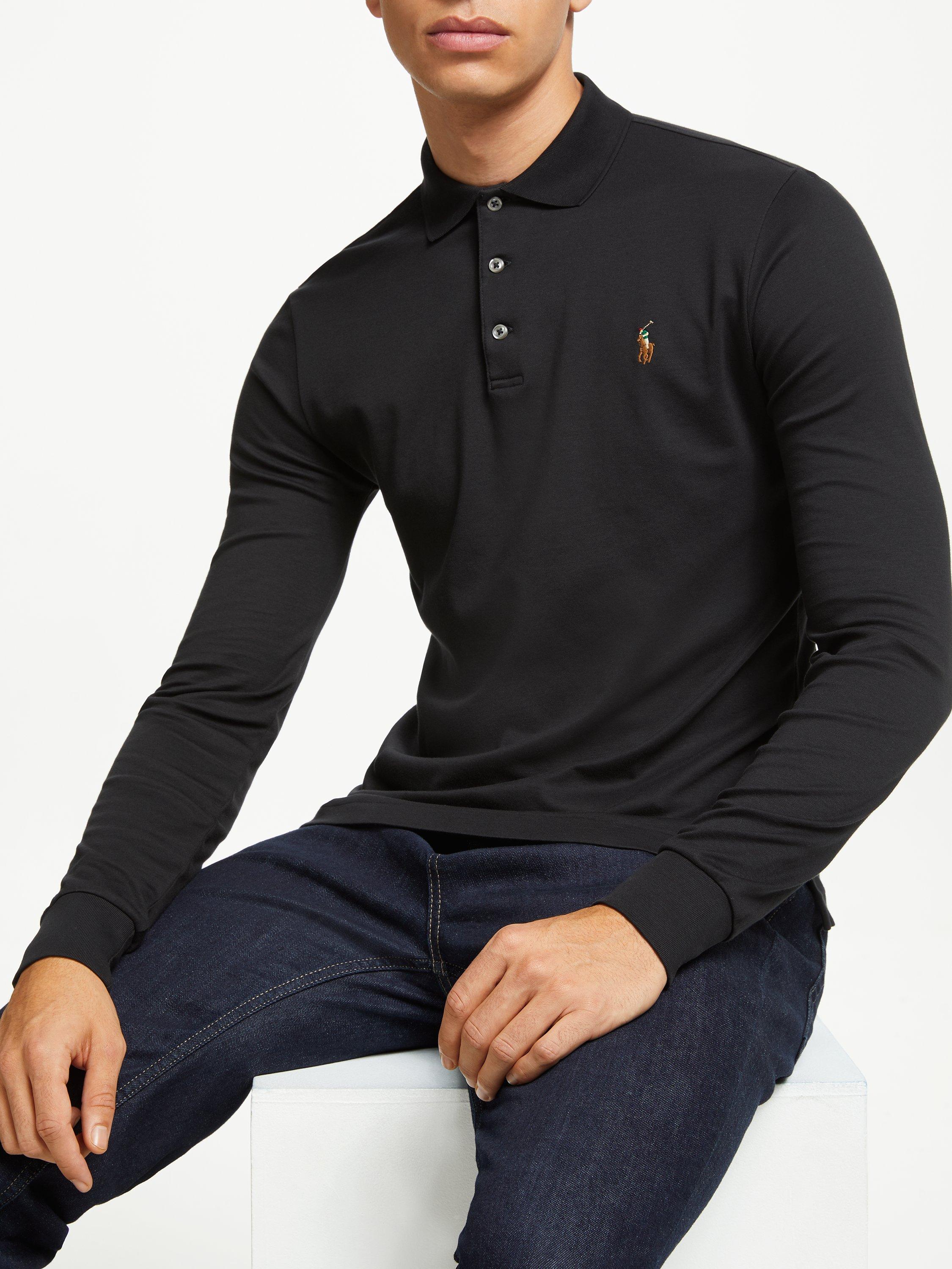 Polo Ralph Lauren Long Sleeve Polo Shirt Polo Black