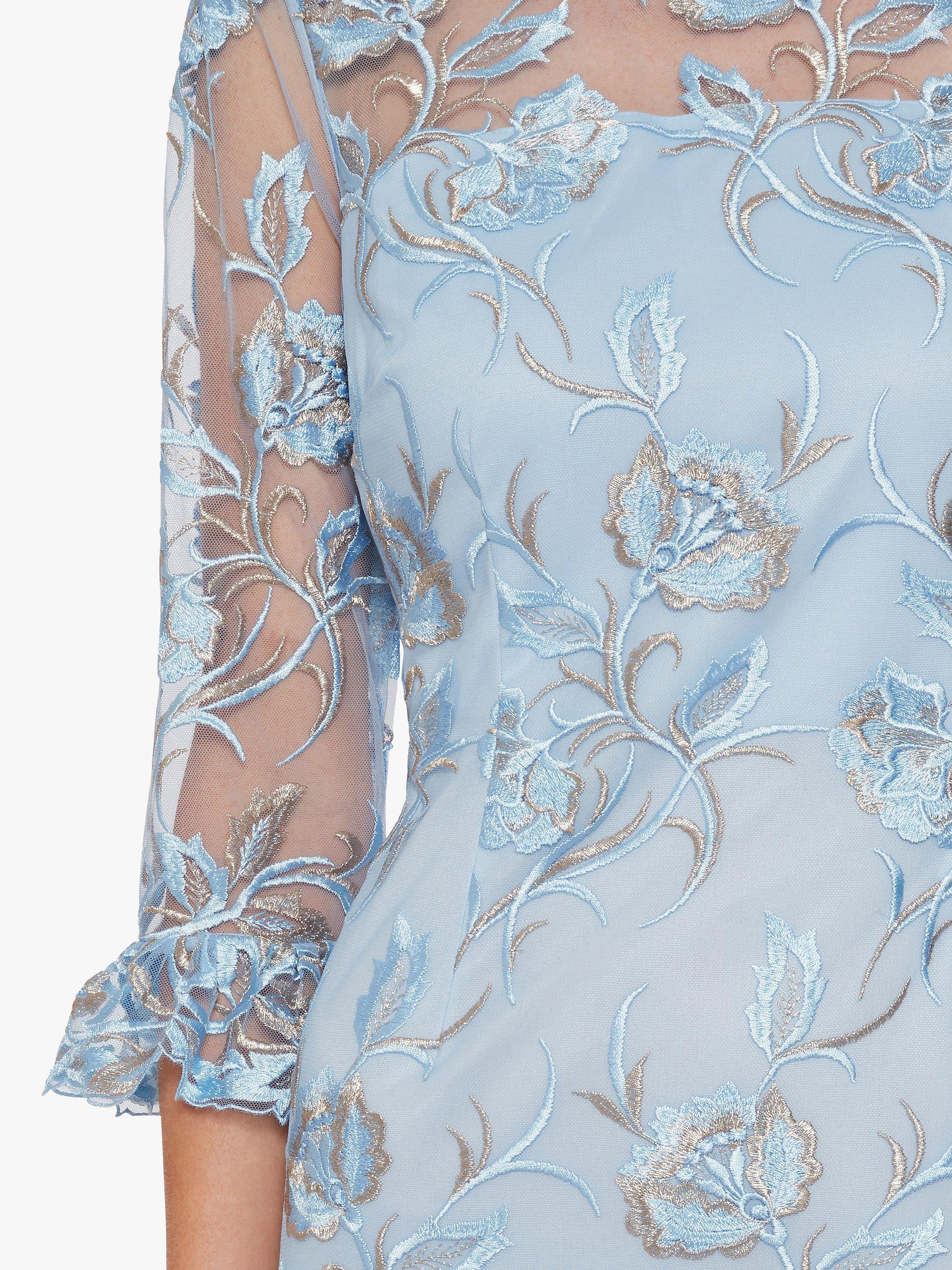 Gina bacconi denise lace dress blue store