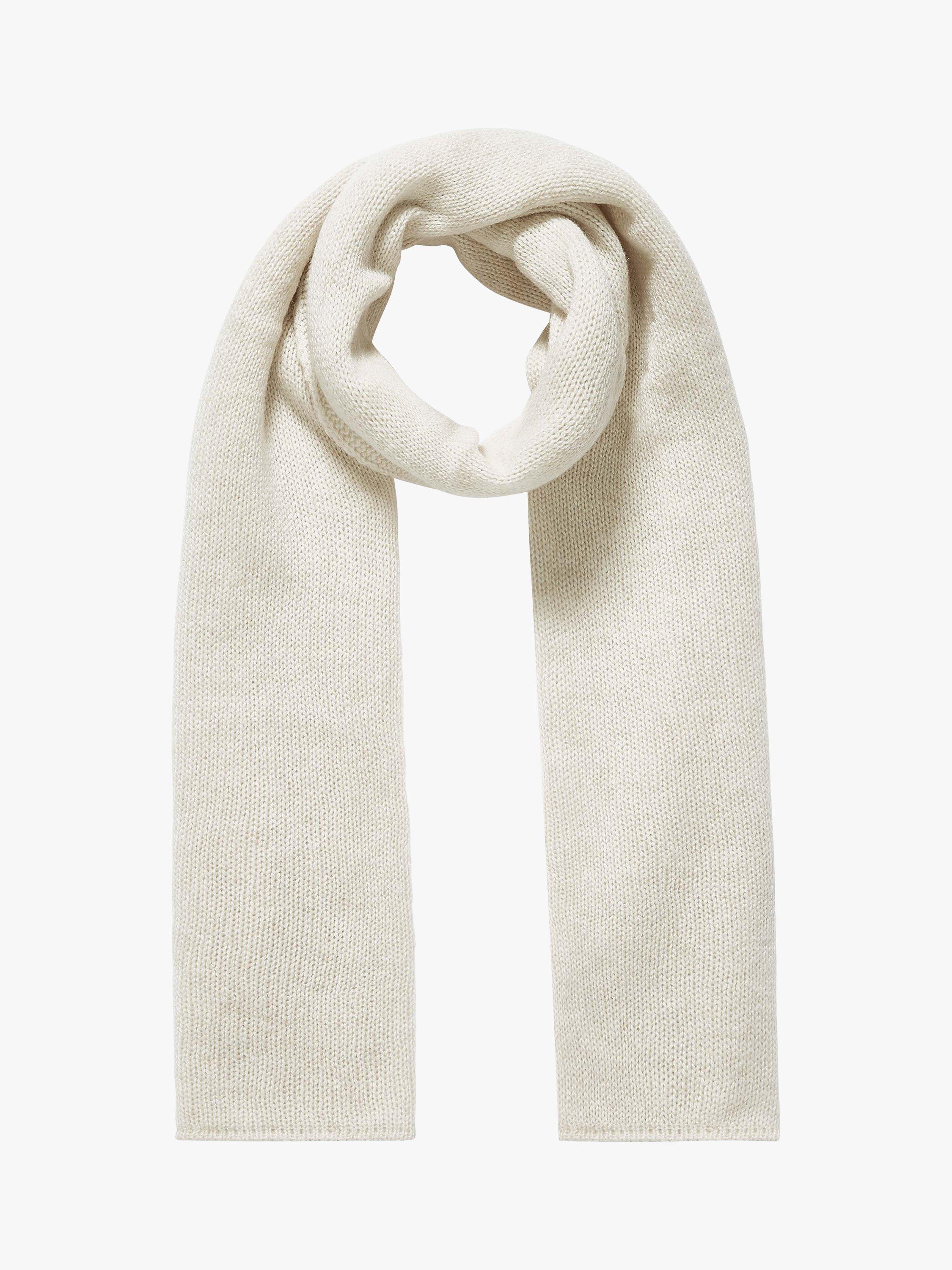Brora Cashmere Gauzy Knit Scarf, Swan