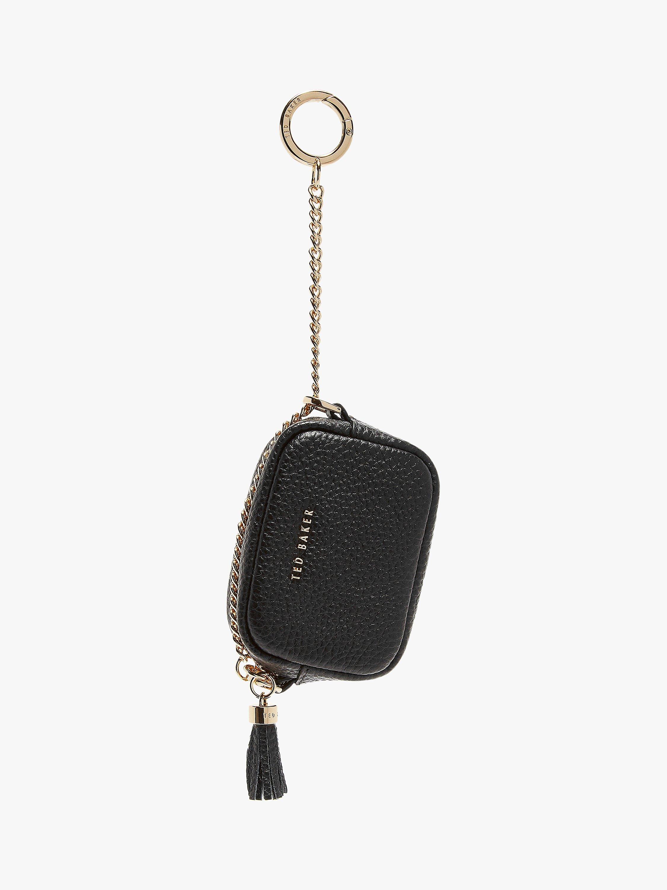 Ted Baker Mmorgan Leather Coin Purse Bag Charm, Black