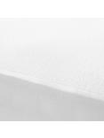 John Lewis Waterproof Terry Towelling Mattress Protector, White