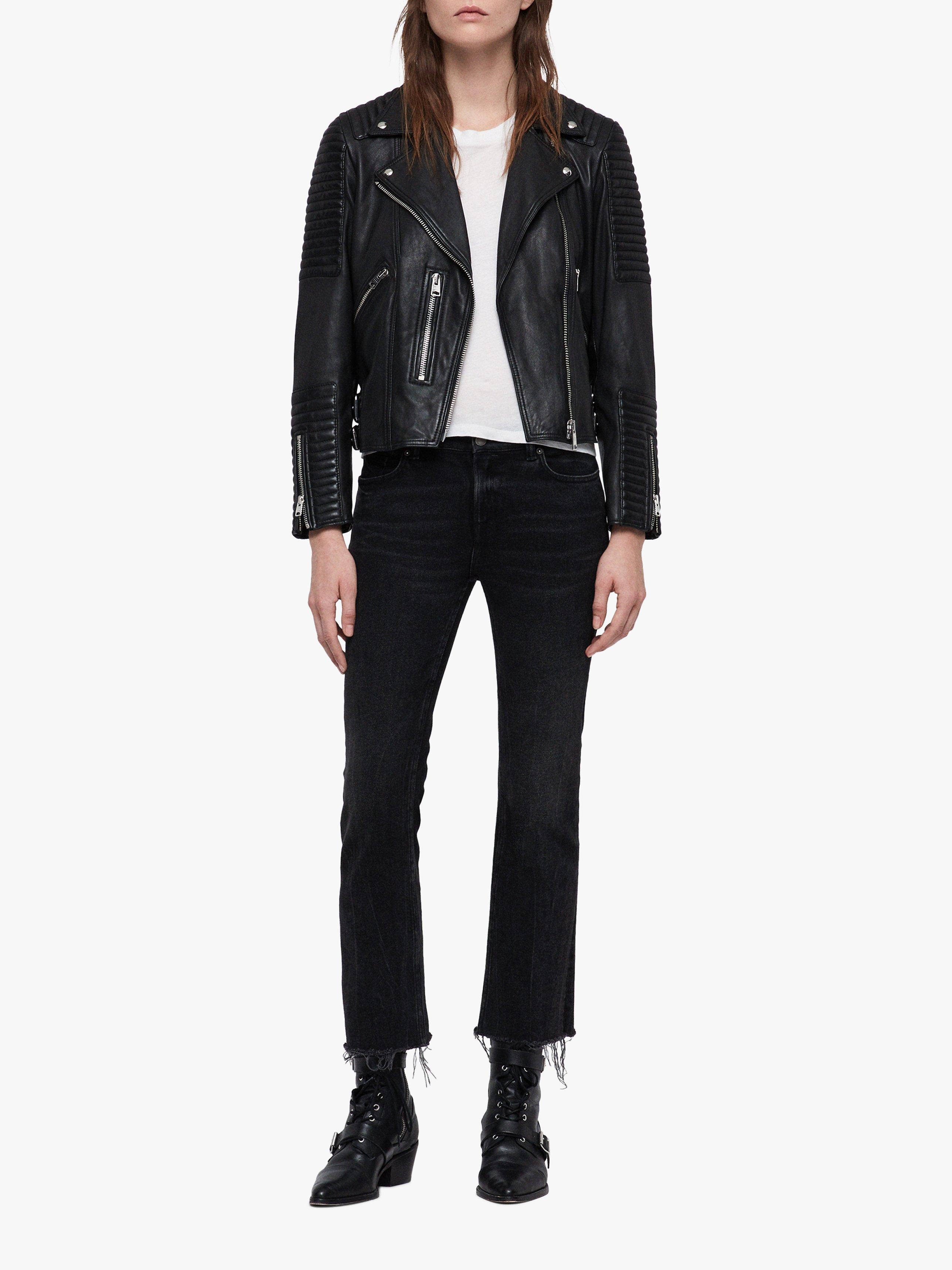 All saints estella leather biker jacket best sale